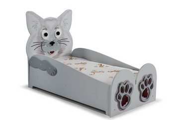 Faizee Möbel Kinderbett [Cat Small oder Big] Kinderzimmerbett in Grau Hochwertiges MDF