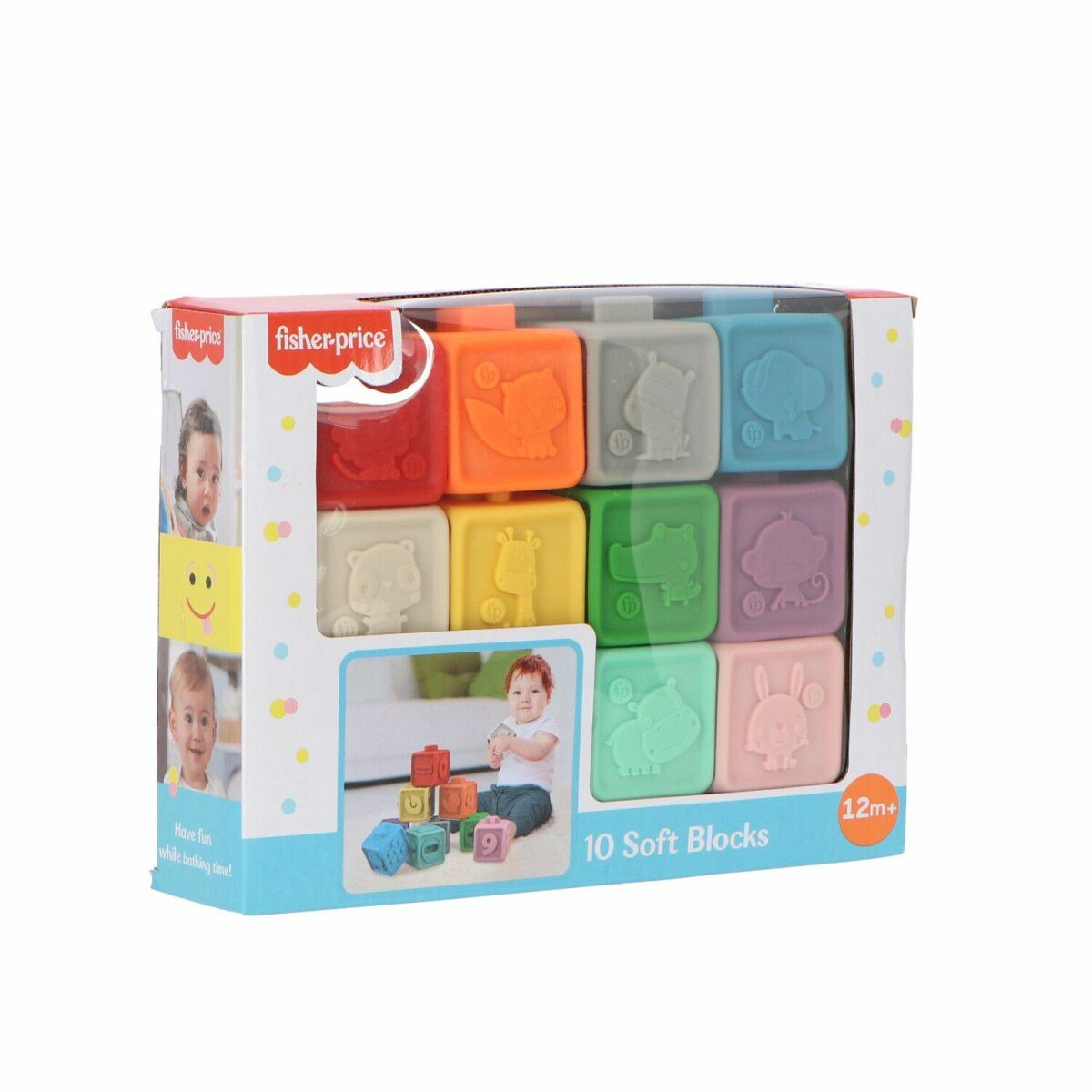 Fisher-Price® Motorikwürfel Baby Softblocks – 10-teiliges Set für sicheres Spielvergnügen, (10-tlg)