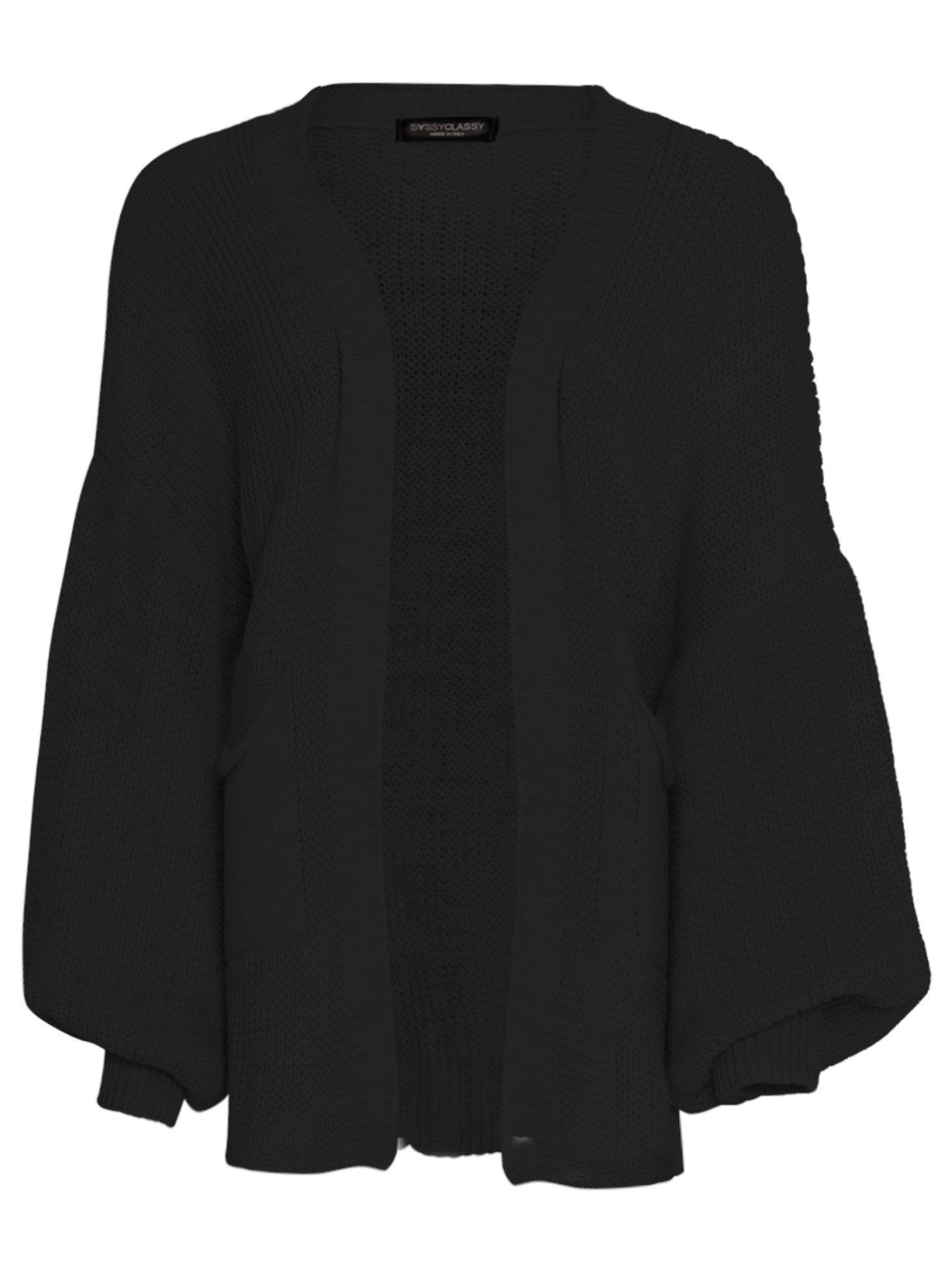 SASSYCLASSY Cardigan Oversize Strickjacke Damen aus weichem Grobstrick Läss günstig online kaufen