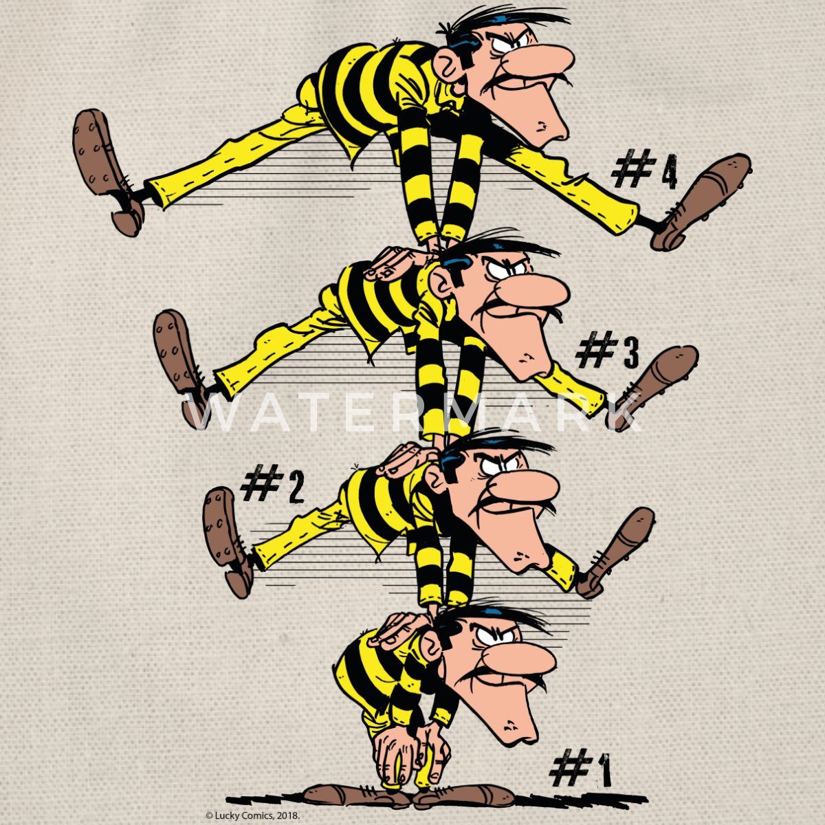 Spreadshirt Turnbeutel Die Dalton Brüder Lucky Luke Turnbeutel (1-tlg)