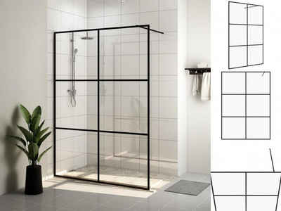 vidaXL Duschwanne Walk In Duschwand für Begehbare Dusche mit Klarem ESG-Glas 140x195 cm