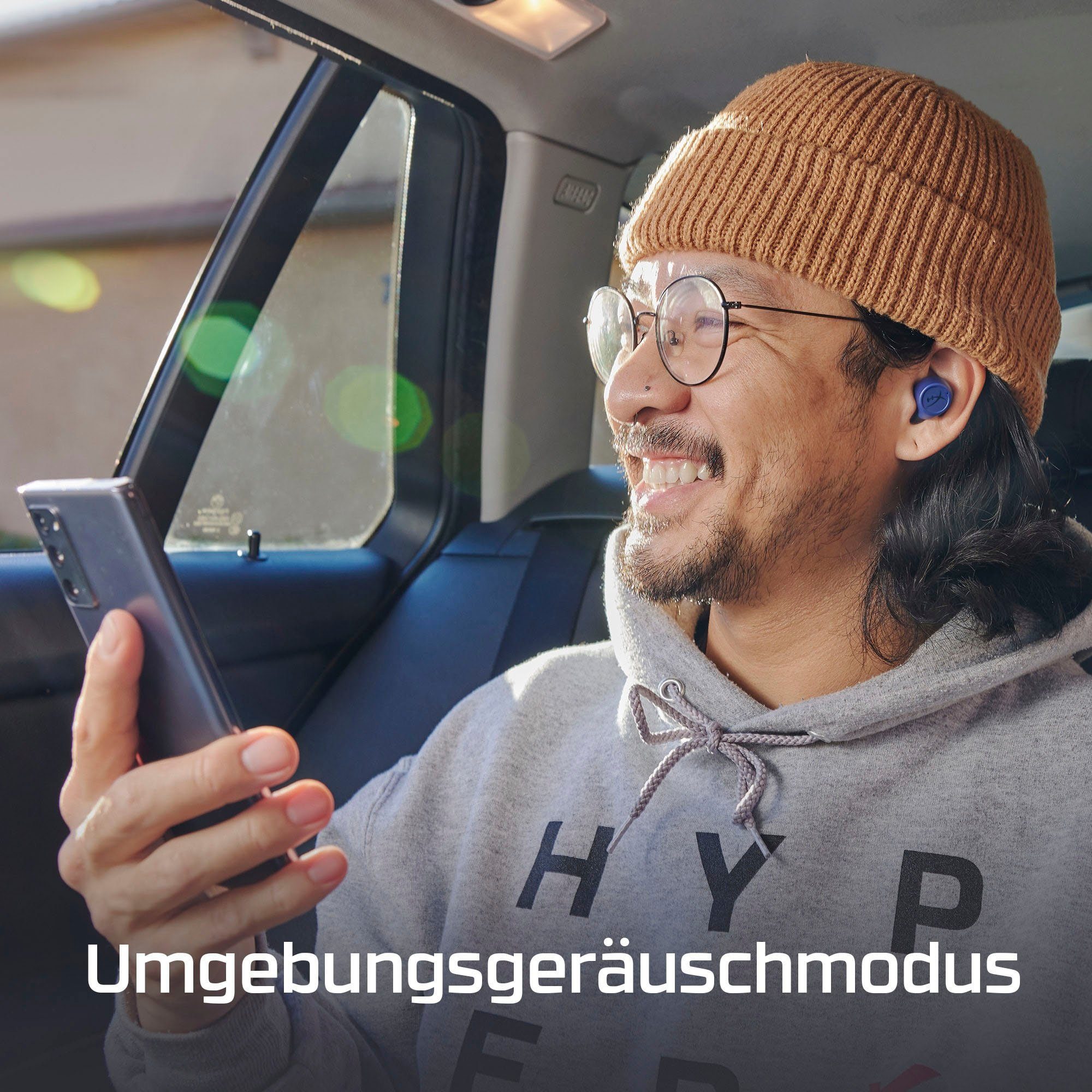 Wireless, HyperX Cirro (Rauschunterdrückung, True Bluetooth) In-Ear-Kopfhörer Buds Pro