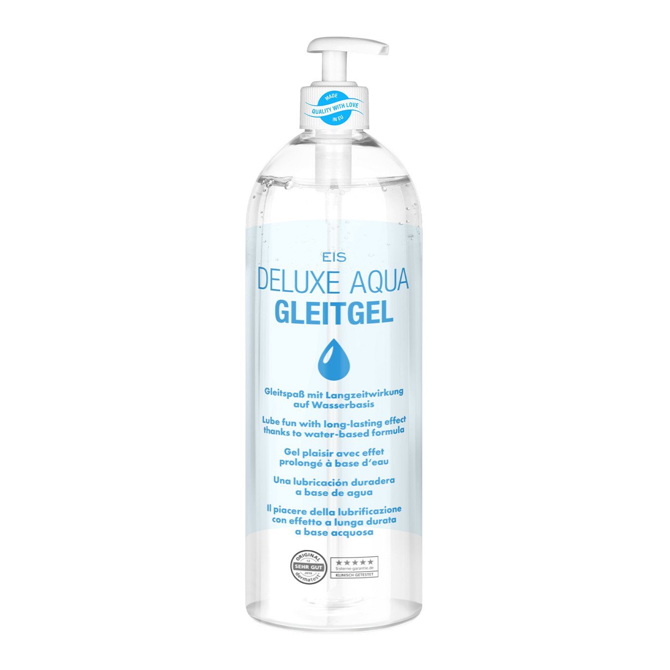 EIS Stimulationsgel Langzeit-Spaß, EIS Deluxe Gleitgel, 1000ml, 1-tlg. Aqua wasserbasiert