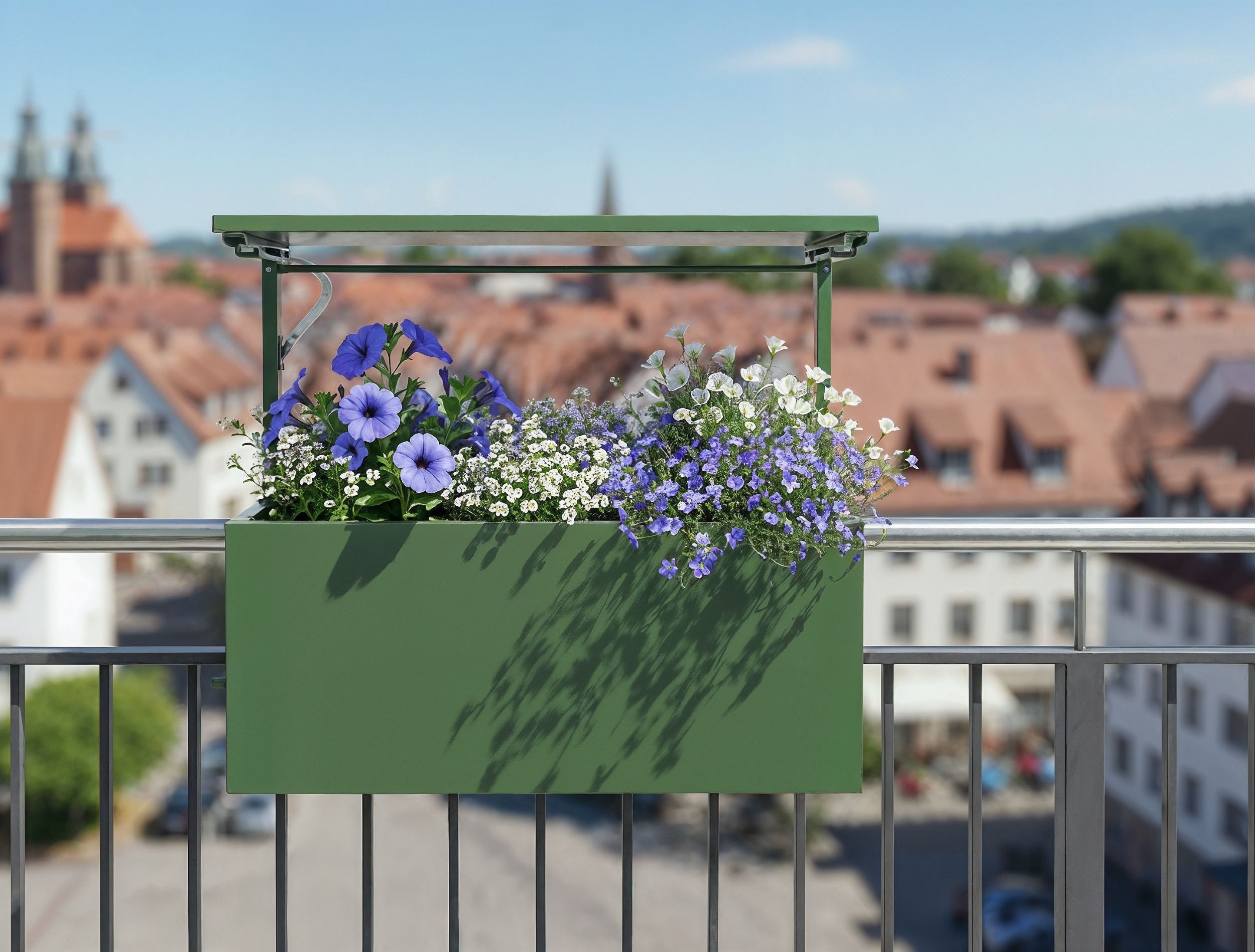 Westerholt Hochbeet Edengrow Balcony mit Dach für Balkon und Terrasse kompakt, Hochbeet mit Dach für Balkon