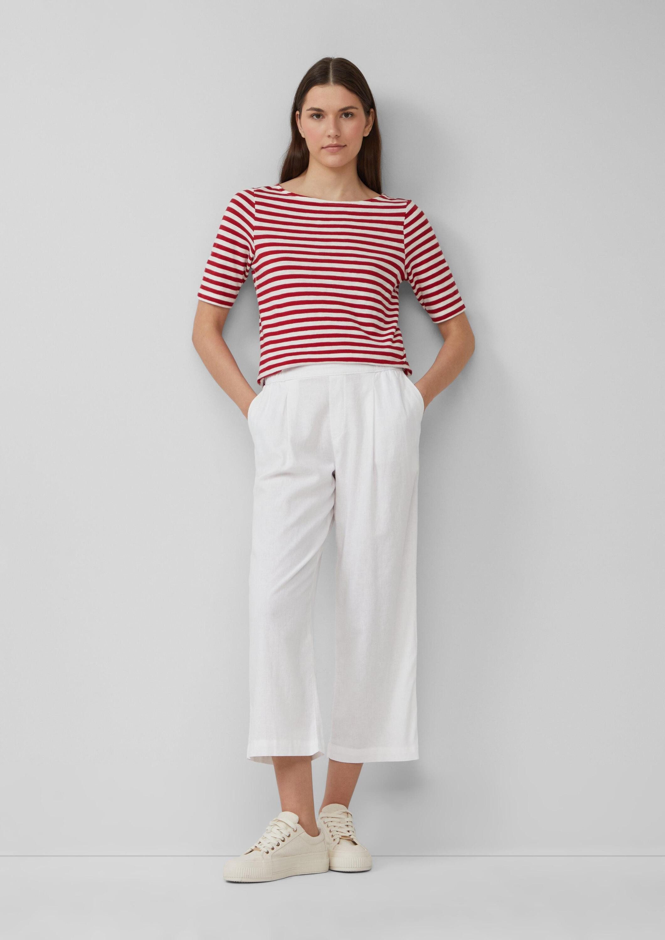 s.Oliver Culotte Hose Culotte aus Leinenmix im Relaxed Fit günstig online kaufen