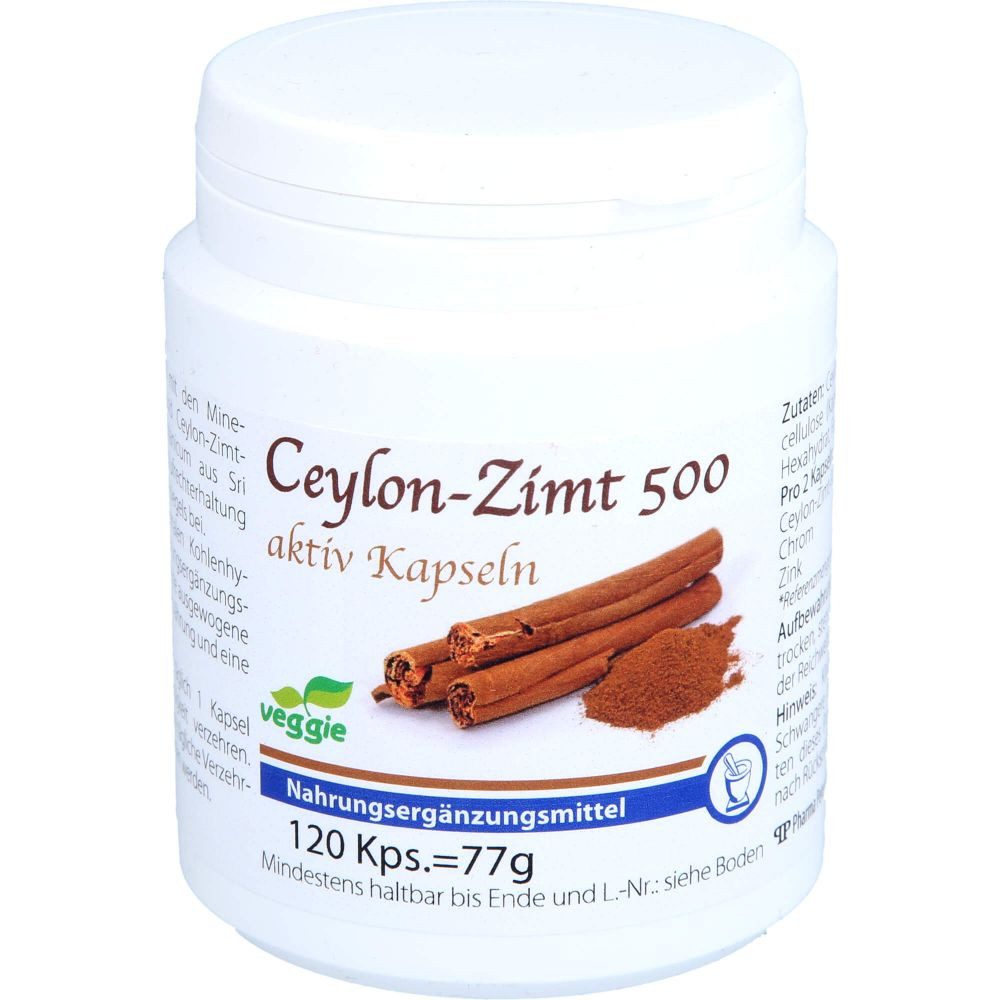 Pharma Peter GmbH CEYLON-Zimt 500 aktiv Kapseln Kapseln, 120 St.