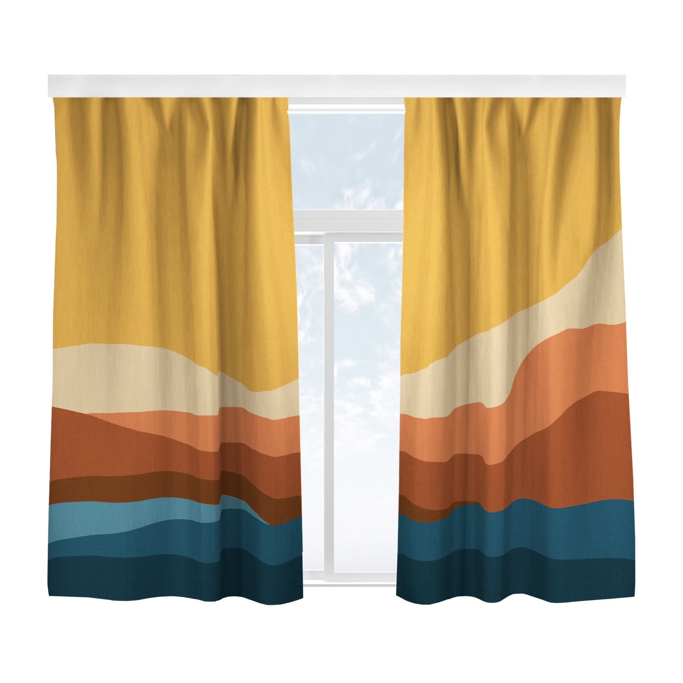 Bilderdepot24 Vorhang Gardine Kunst Natur Wüste Sonnenuntergang Türvorhang günstig online kaufen