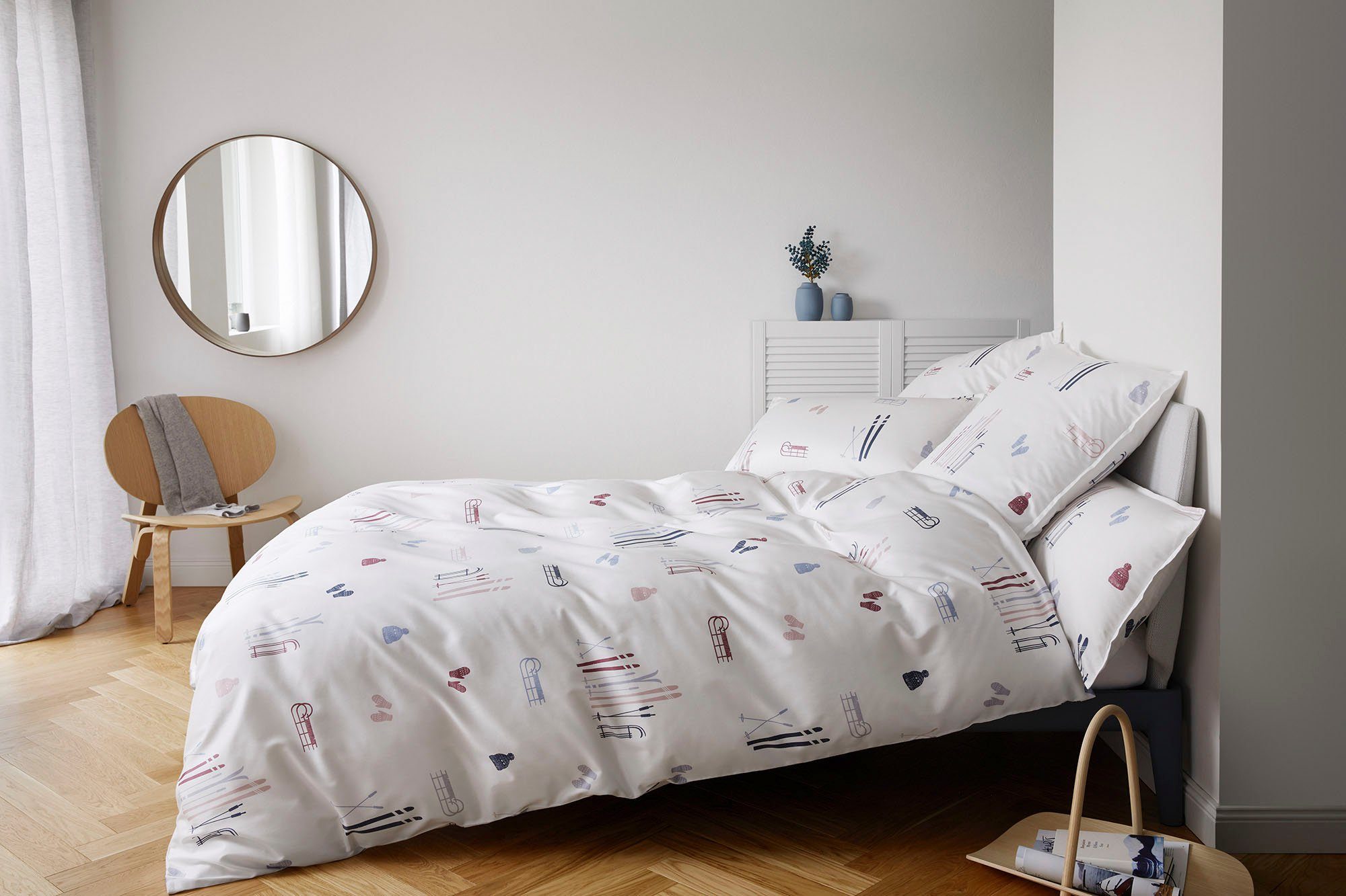 Elegante Bettwäsche Winterzauber, Mako-Satin, 2 teilig, günstig online kaufen