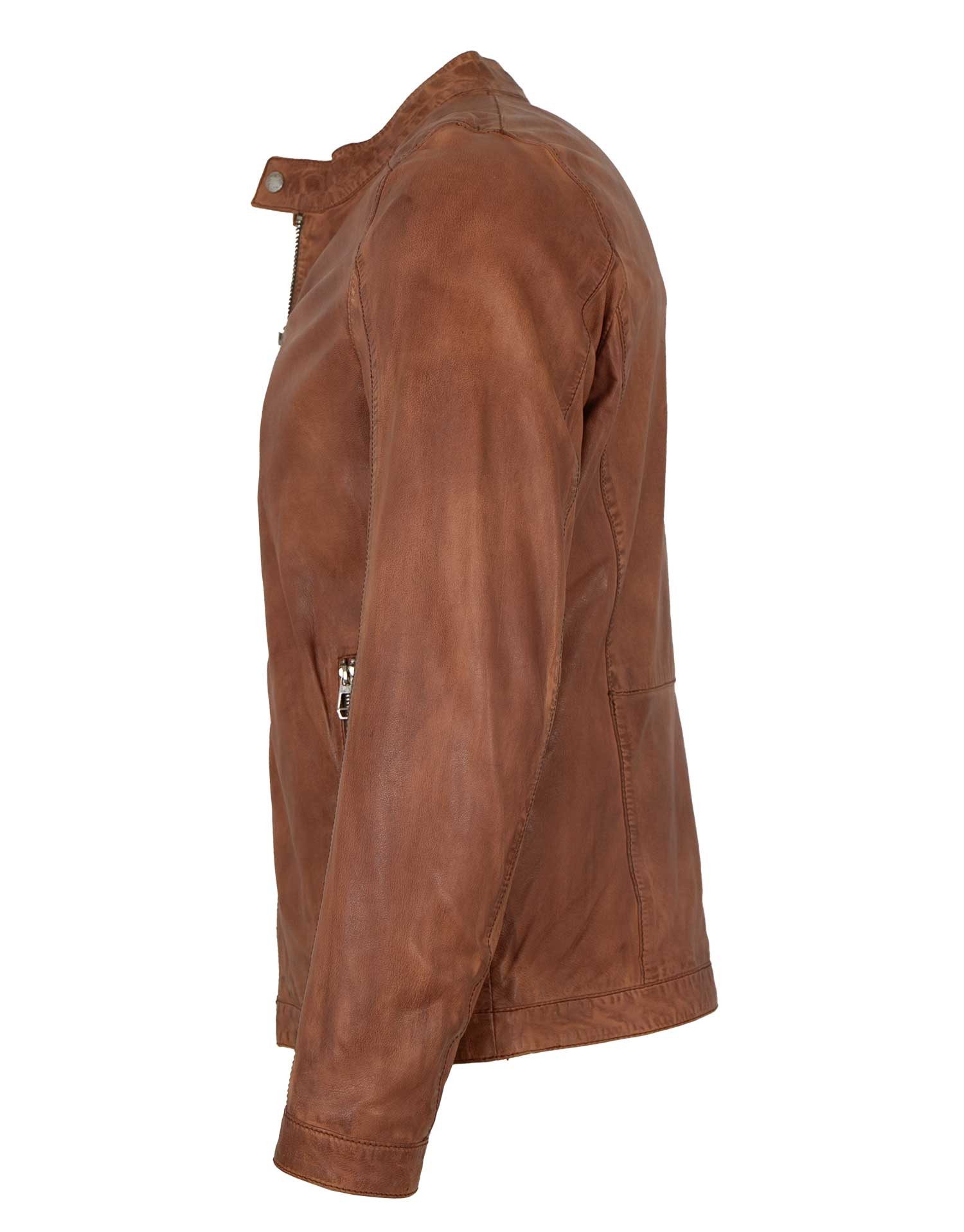 Milestone Lederjacke MSLacona Milestone - Herren Lederjacke Lammnappa kupfe günstig online kaufen