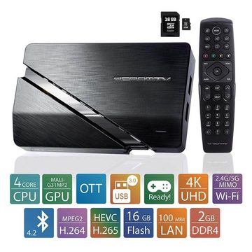 DreamTV Streaming-Box Mini Ultra HD mit 16 GB SD-Karte