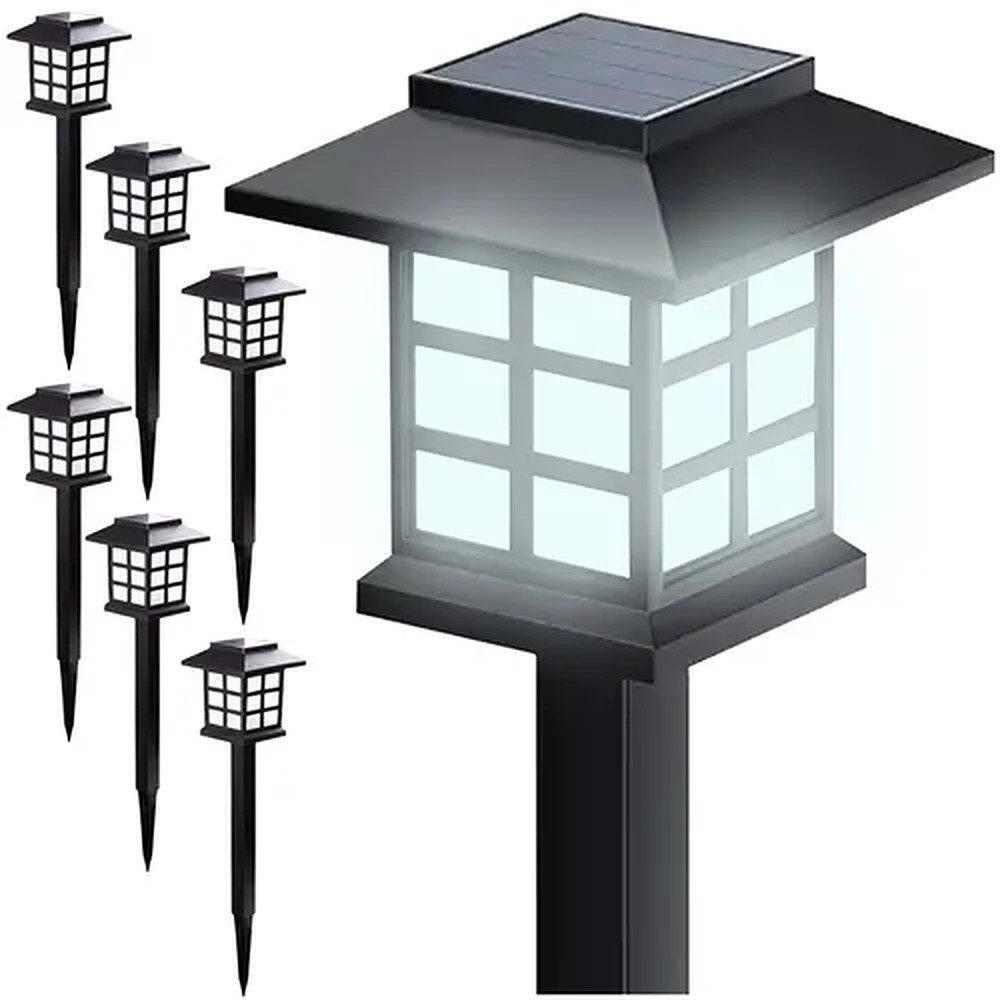 Gardlov LED Solarleuchte Gartenlampen Solarlichter, Beleuchtung, LED fest integriert, Beständig gegen Regen, Schnee und Feuchtigkeit