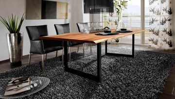 SIT Esstisch Tops&Tables, Tischplatte aus Akazie mit Baumkante wie gewachsen