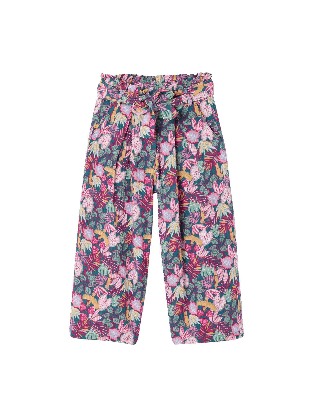 vertbaudet 3/4-Hose Mädchen Paperbag-Hose, 7/8