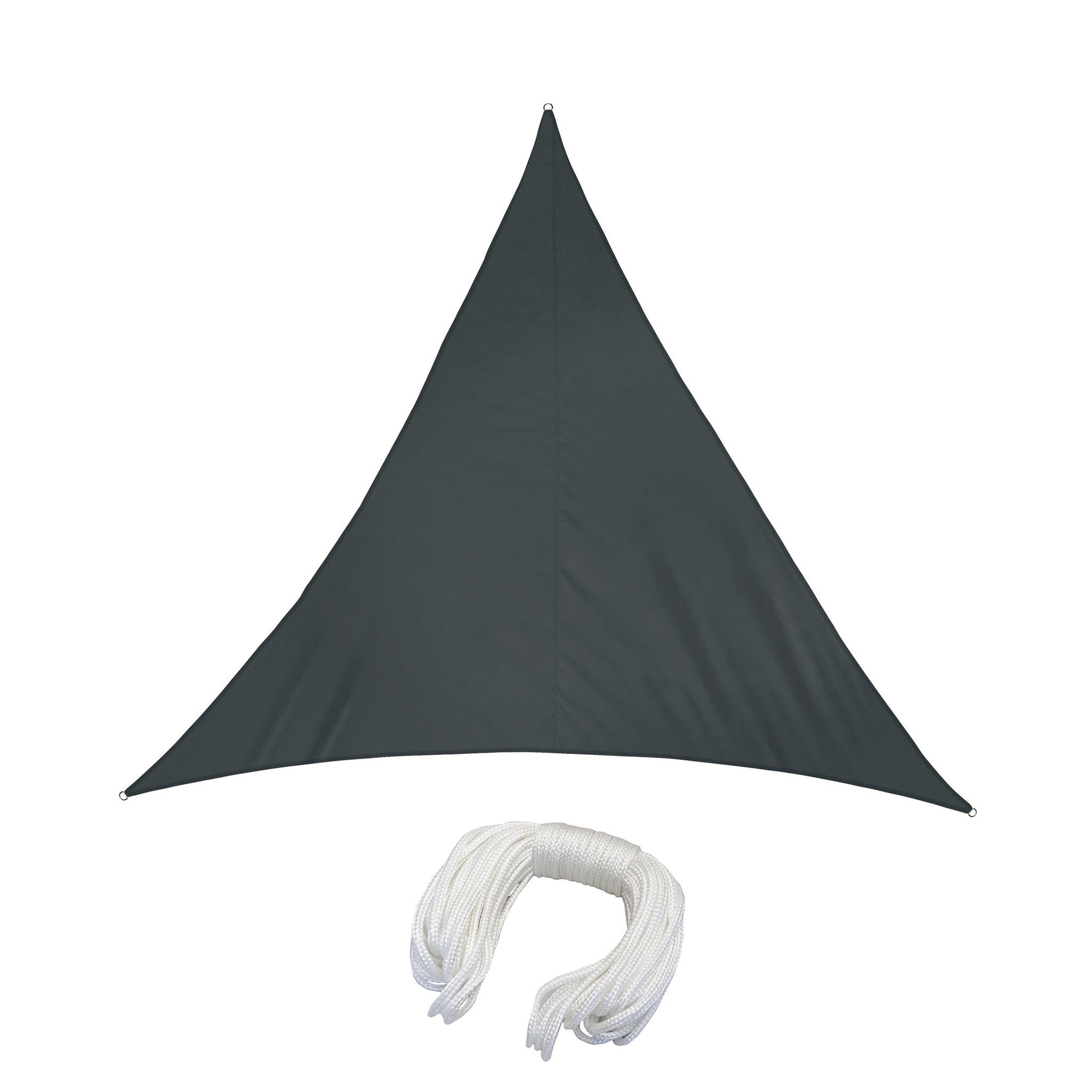 jarolift Sonnensegel Sonnensegel 3x3x3m dreieckig anthrazit UV-Schutz wasserabweisend, (1-tlg), Dreieckiges Sonnensegel mit UV-Schutz und stabiler Verarbeitung