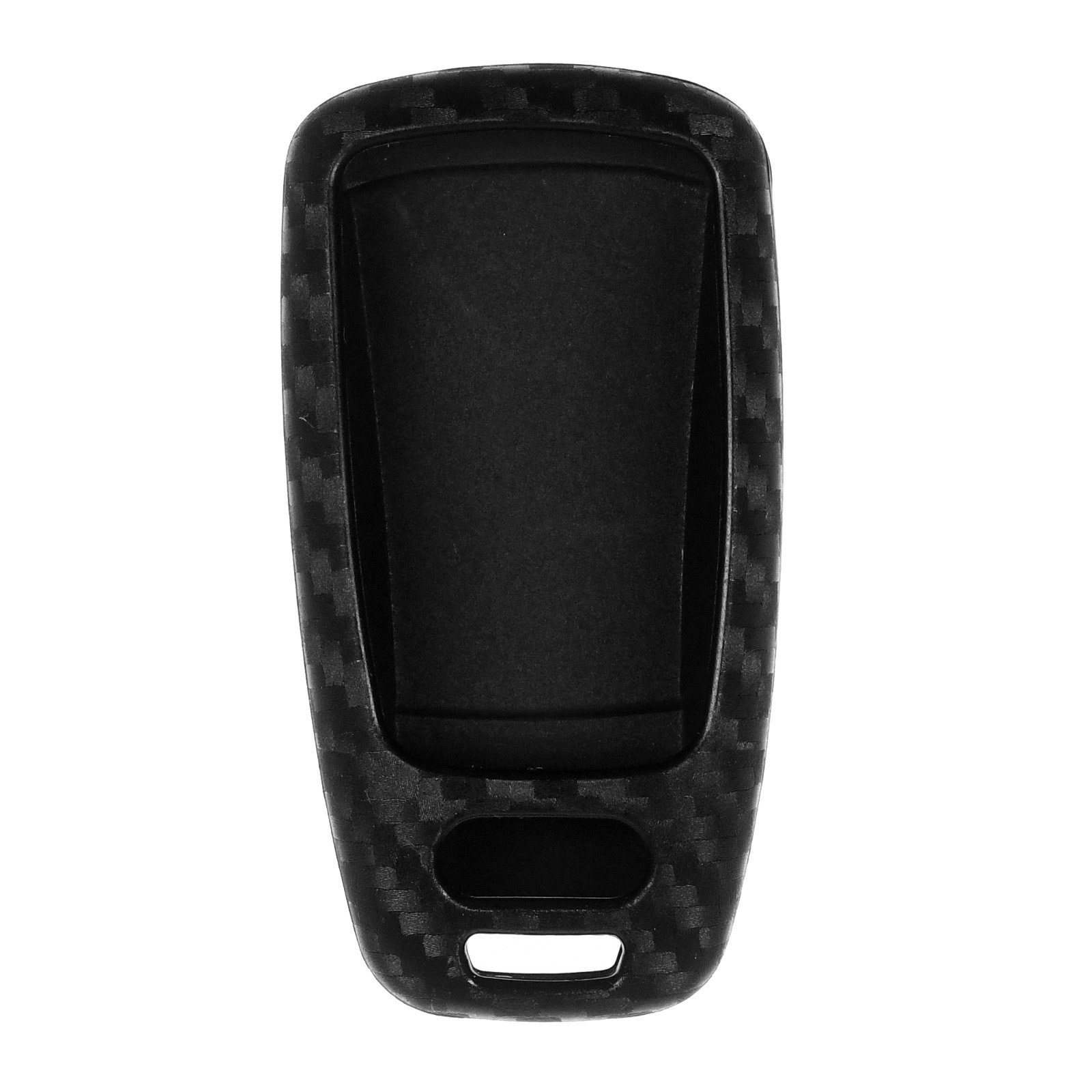 mt-key Q8 TT A8 im A4 Q7 A7 A6 KEYLESS Silikon Q2 Schutzhülle Softcase SMARTKEY Carbon Look, Q5 3 Autoschlüssel für Tasten Schlüsseltasche A5 Audi