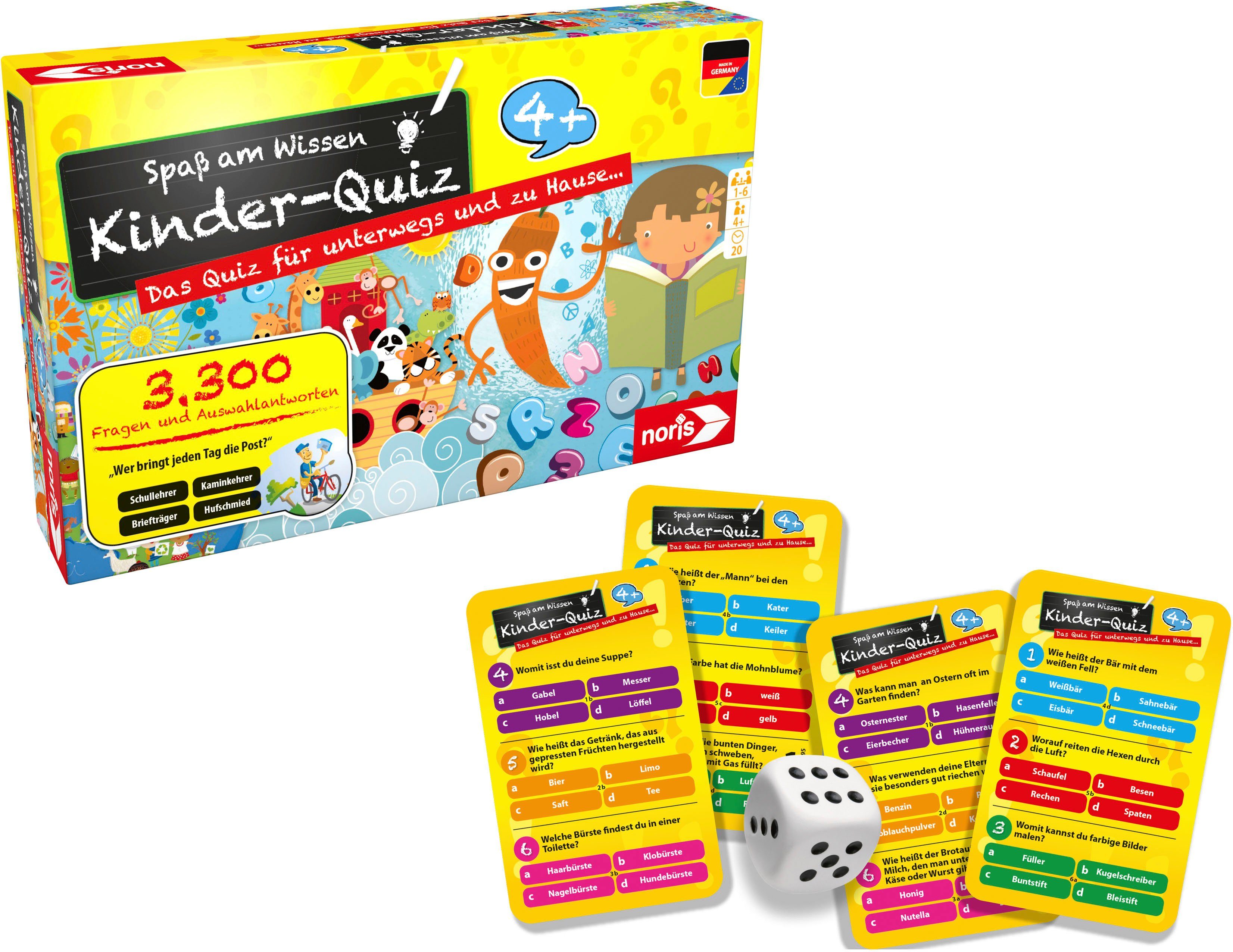 Noris Spiel Kinderquiz für schlaue Kids, Made in Germany
