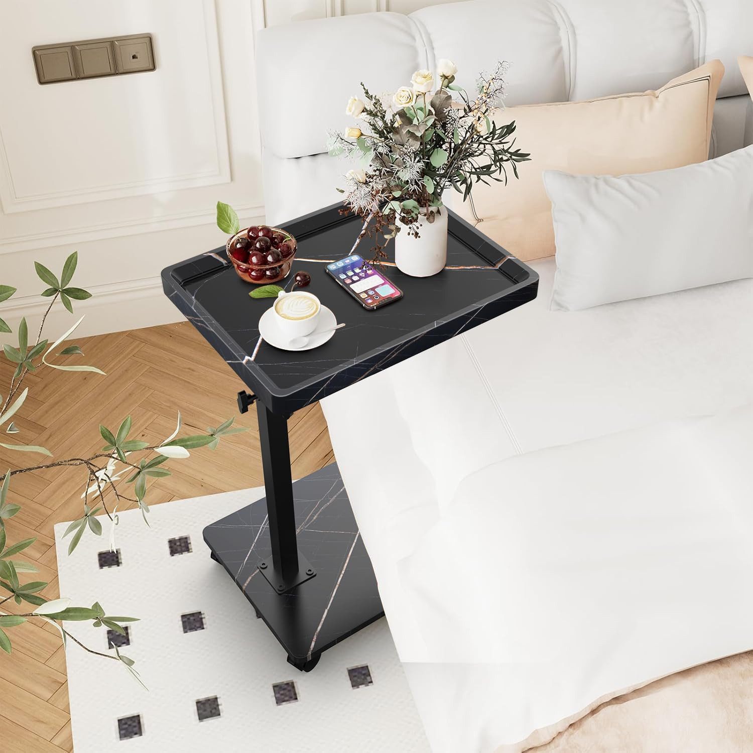 Refined Living Beistelltisch Verstellbarer C-förmiger Beistelltisch,Couchti günstig online kaufen