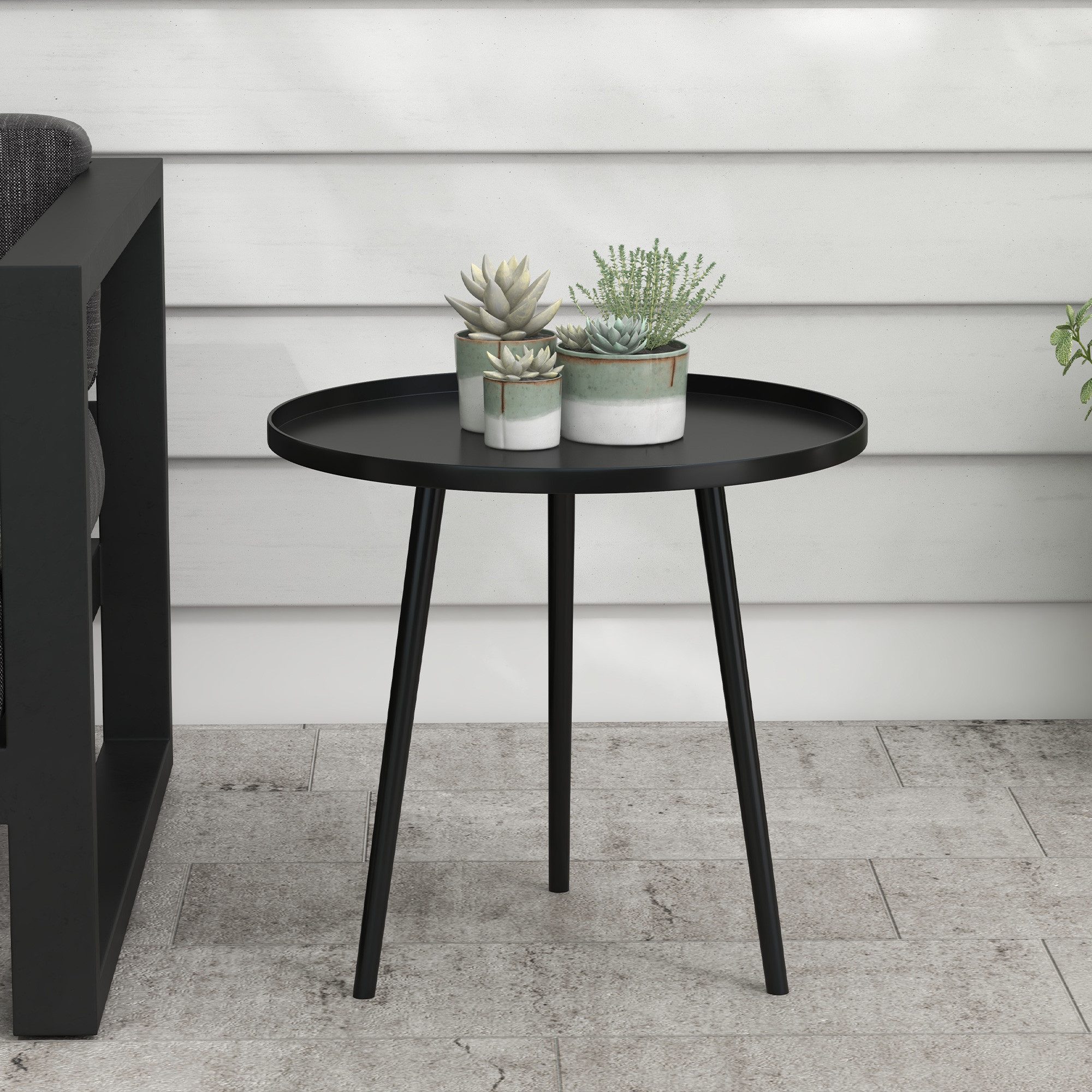 Outsunny Gartentisch Beisteilltisch, Couchtisch (Balkontisch, 1-St., günstig online kaufen