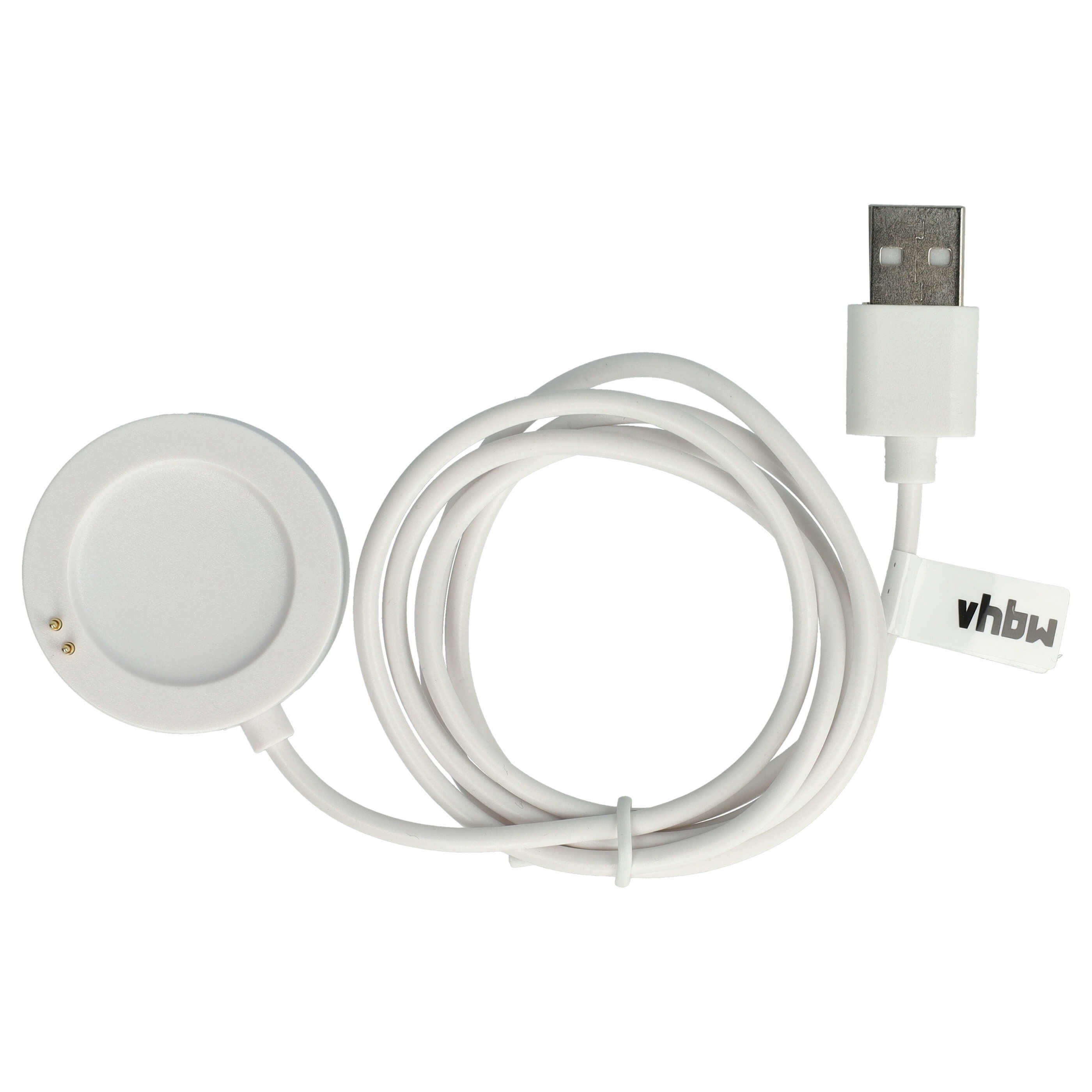 vhbw passend für Xiaomi Watch S2 46mm, 42mm Smartwatch Smartwatch-Ladekabel, Micro-USB, Wiederverwendbar