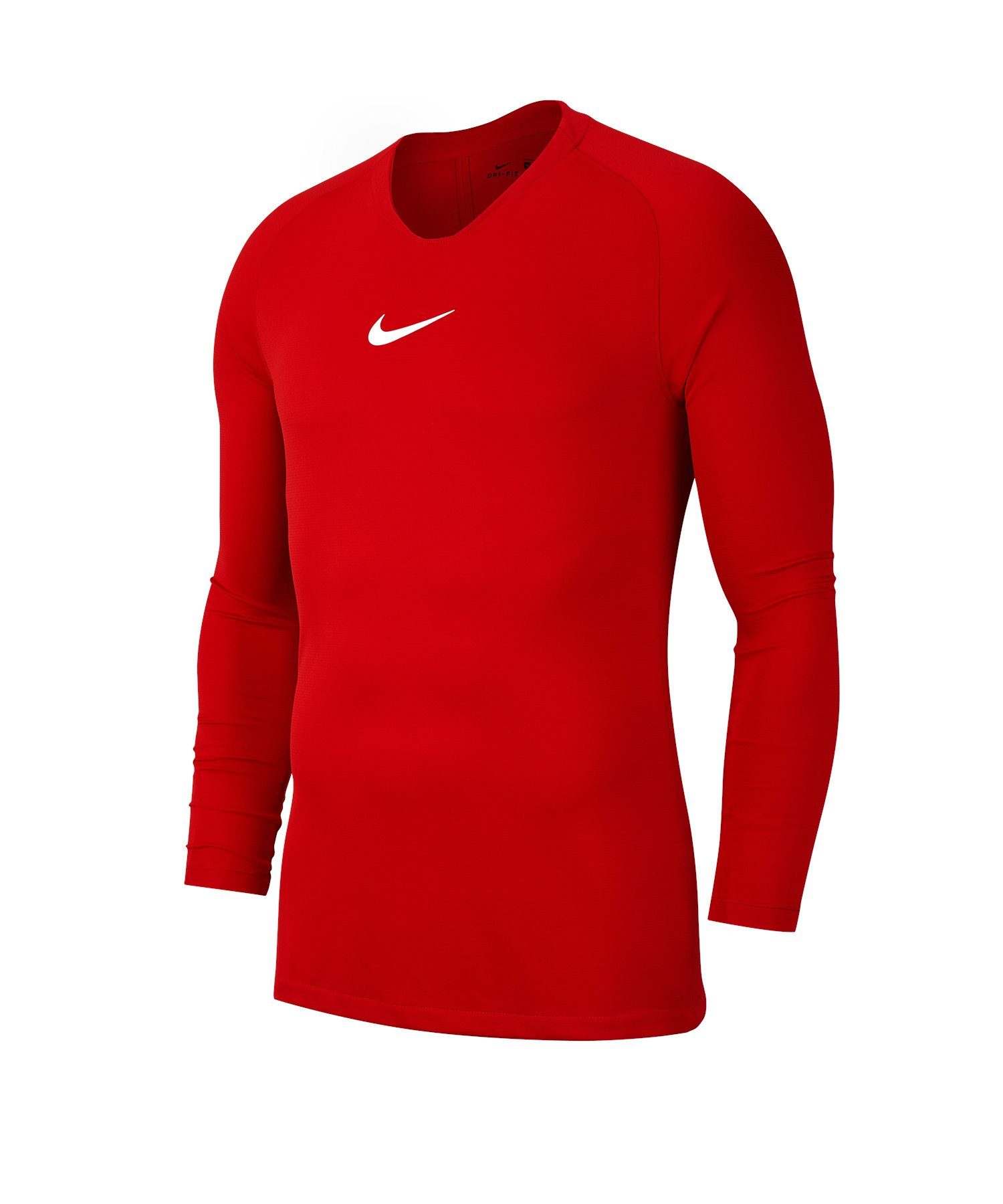 First Kids Park Top Daumenöffnung Funktionsshirt Layer Nike rot