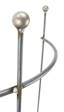 Hirsch Terracotta Rankgitter 4x Staudenhalter halbrund Kugel 55/90 cm massiv, 4er SET, handgefertigt