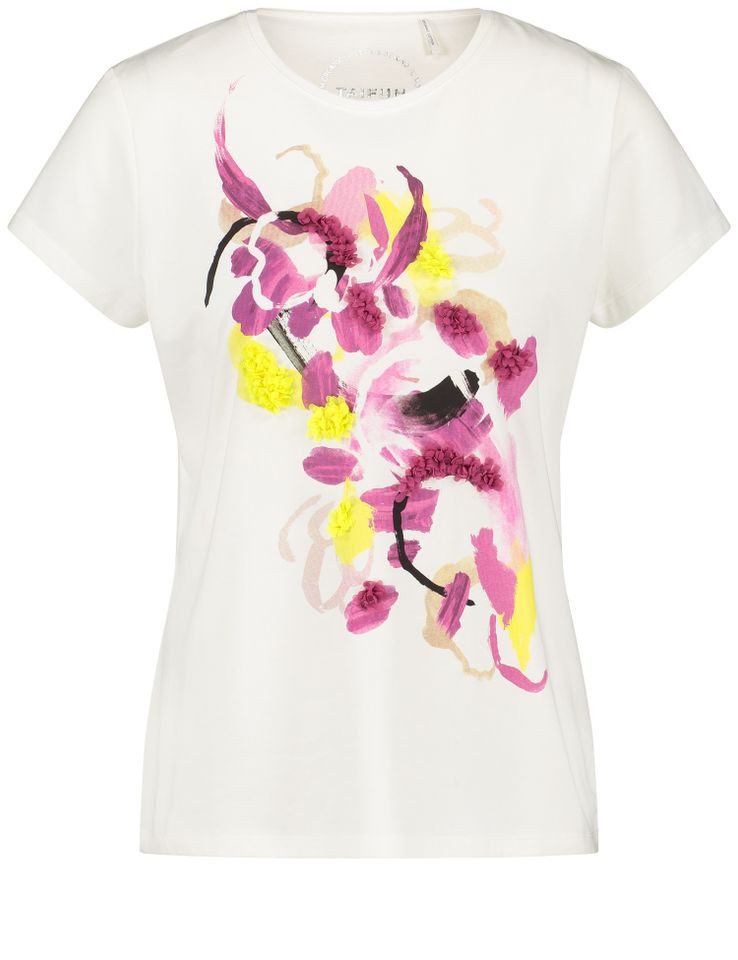 T-Shirt - kurzarm Shirt mit Print - T-Shirt kurzarm - Basic - Blumenmuster