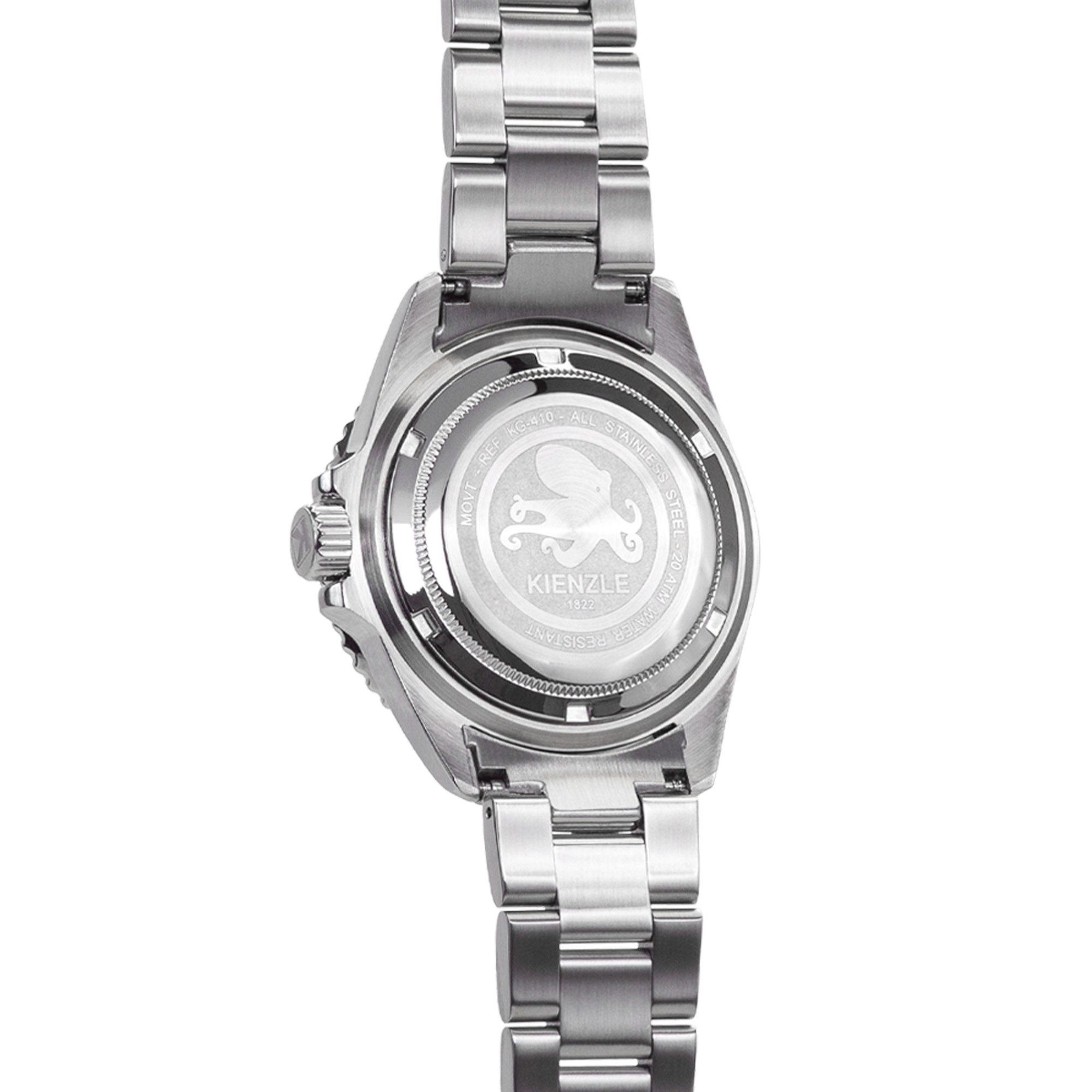 Kienzle Quarzuhr TAUCHER Quarz Armbanduhr Edelstahl schwarz