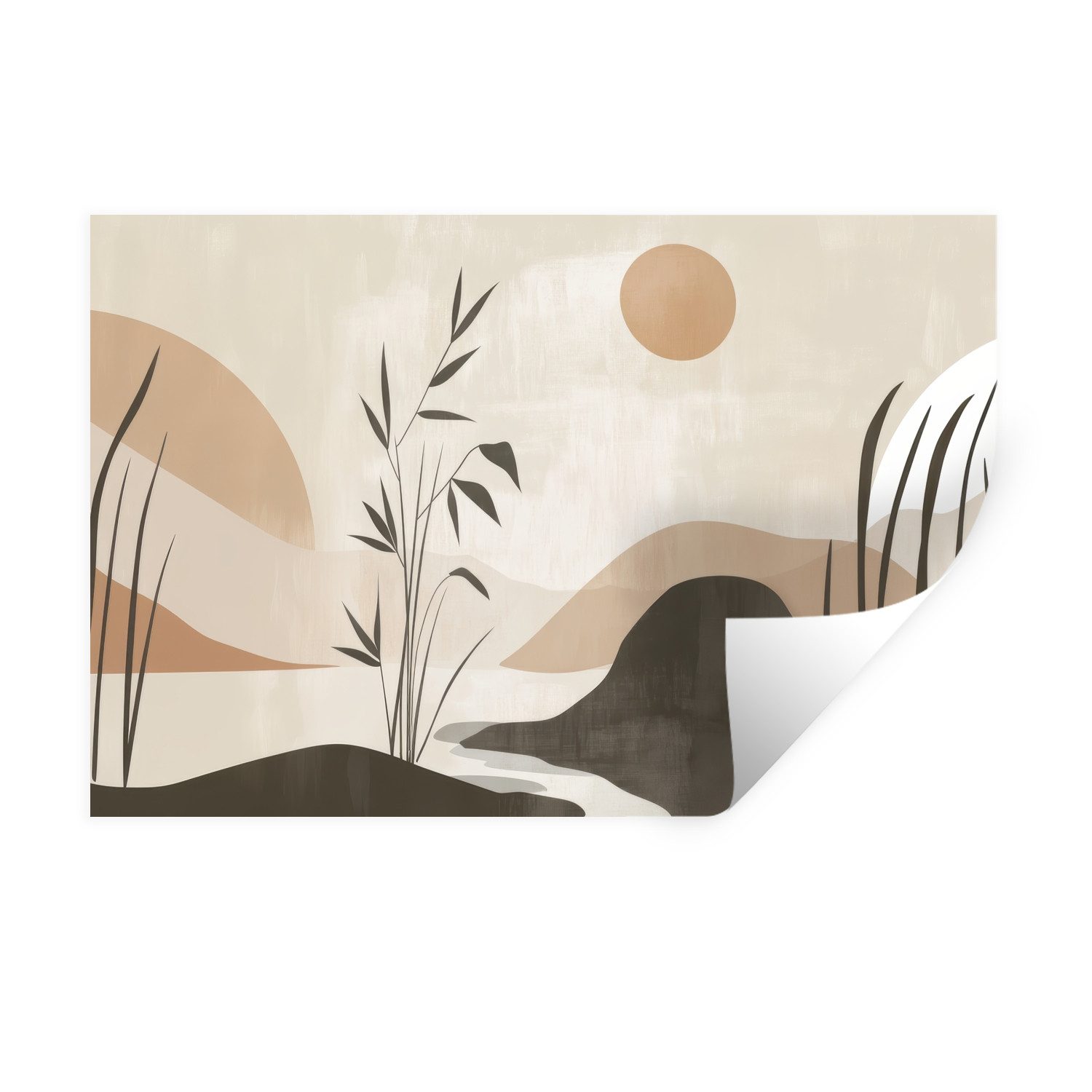 MuchoWow Wandsticker Japandi - Landschaft - günstig online kaufen