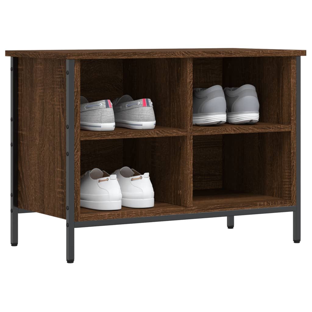vidaXL Schuhregal Schuhregal Braun Eichen-Optik 69x35x50 günstig online kaufen