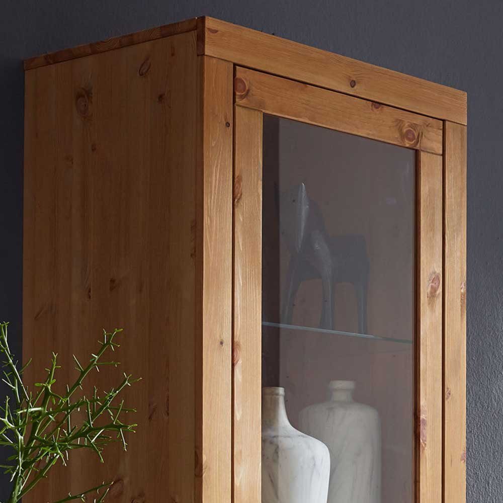 Pharao24 Vitrine Emiliano Massivholz aus