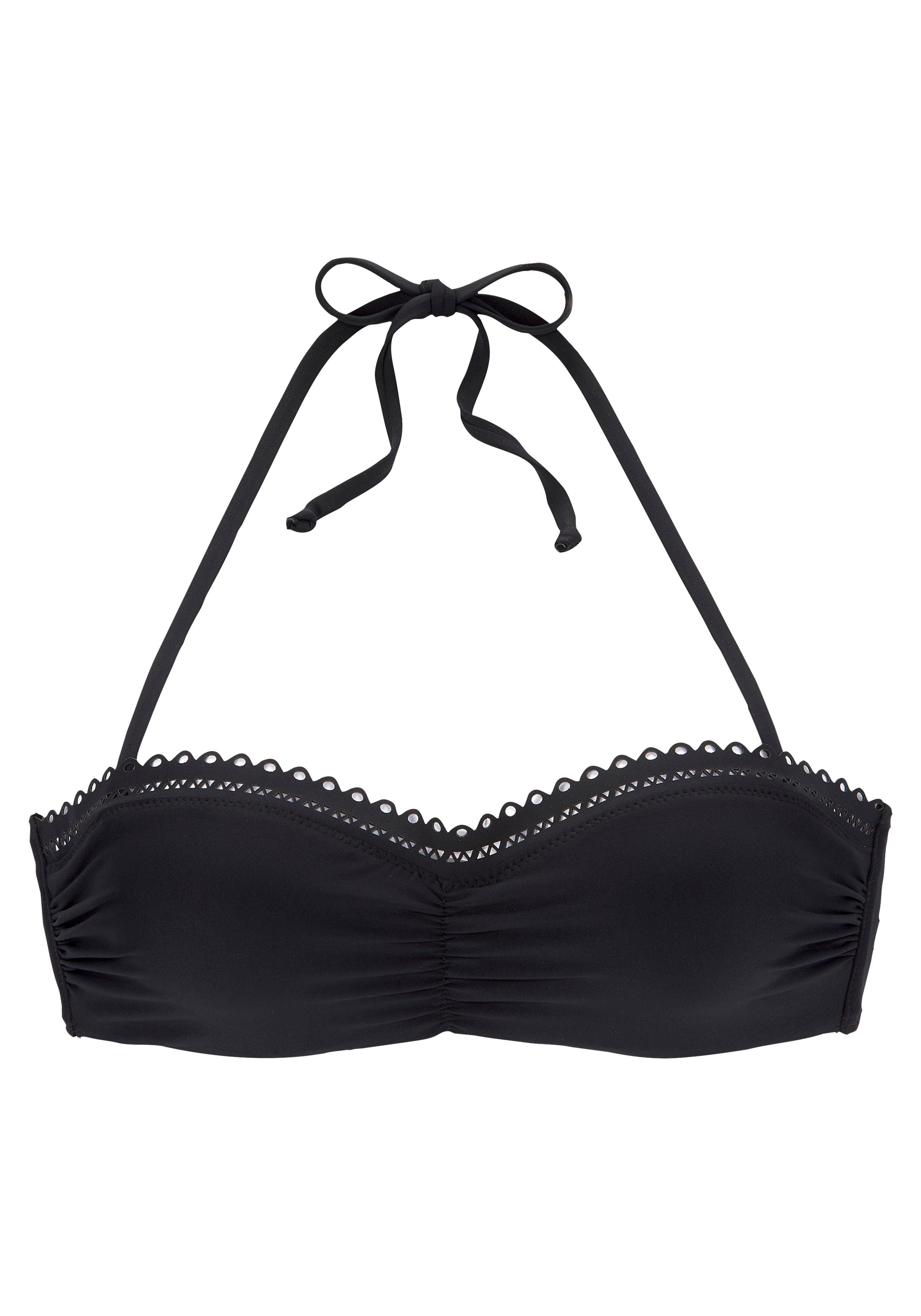 s.Oliver Bügel-Bandeau-Bikini-Top Aiko, mit Häkeloptik günstig online kaufen