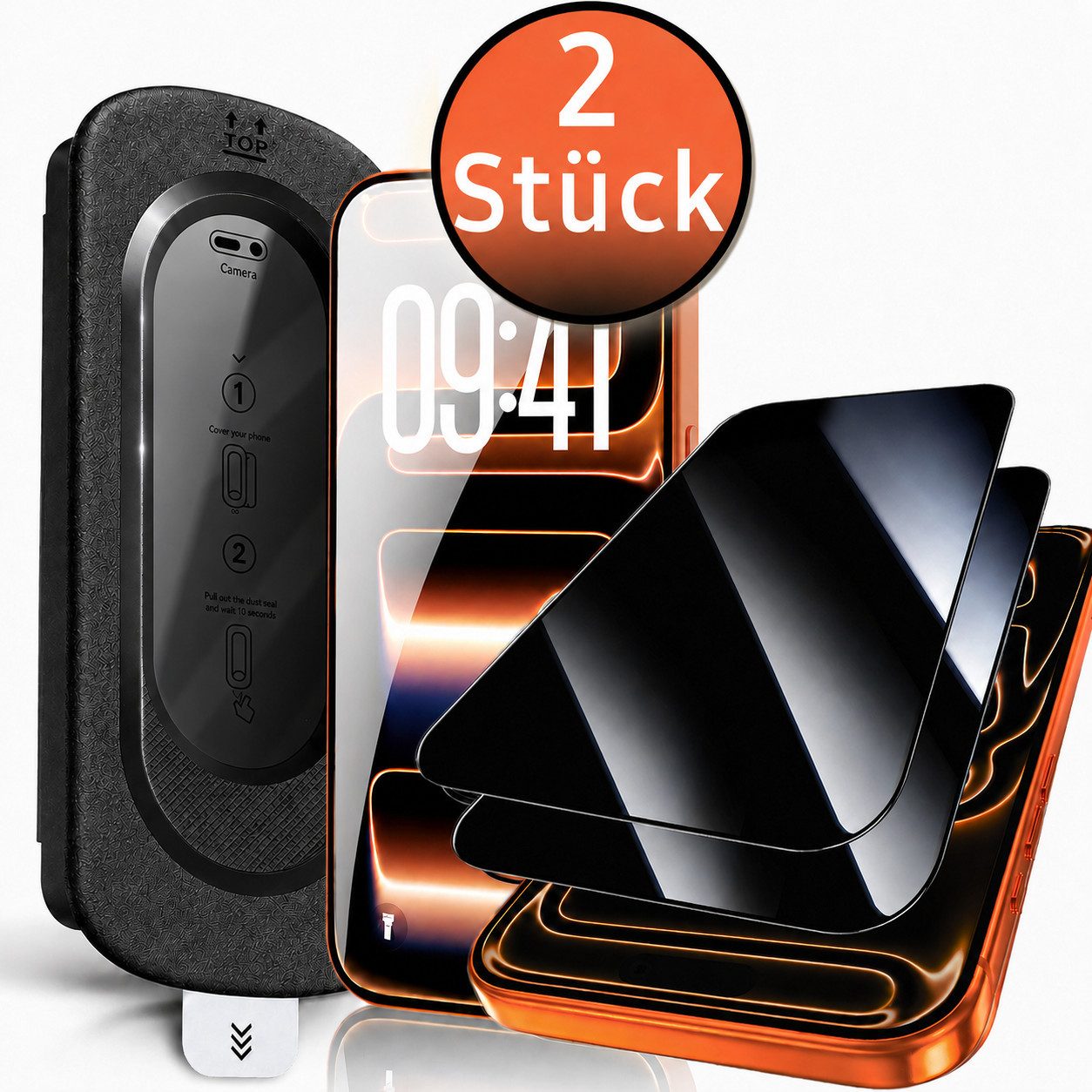 TK-Handel Displayschutzfolie panzerglas 9H Blickschutz Schutzglas Schutzfolie Glas Folie für iPhone 11 iPhone XR, Displayschutzfolie, Displayschutz, Hartglas, Displayfolie, screen Protector, display, Echt Glas, 9H gehärtet, Handyschutz, full cover, 2 Stück, handyfolie, Glasfolie, Panzerfolie, privacy, Sichtschutz