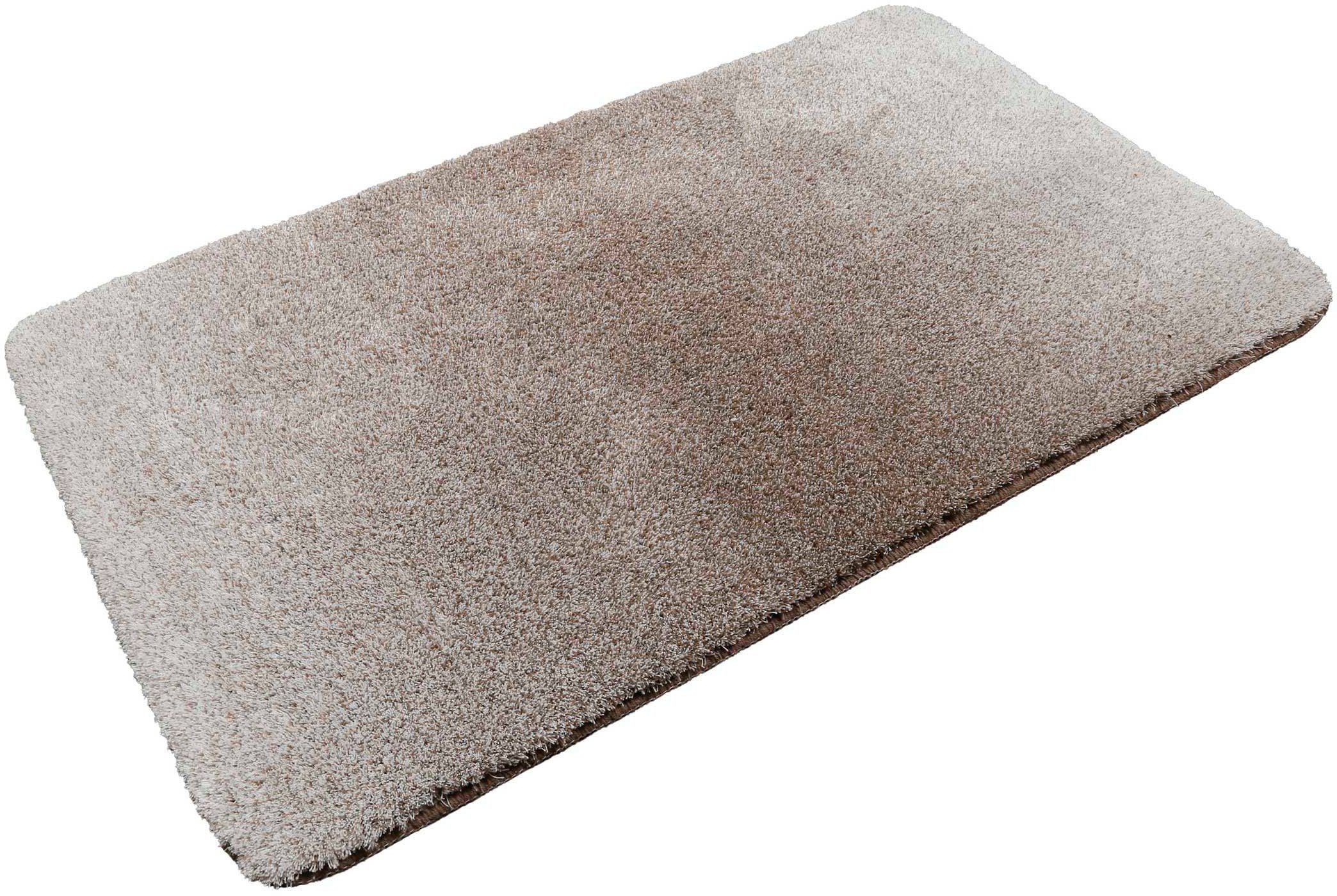 Wecon home Basics Badematte Luuk WB-2705, Höhe 25 mm, rutschhemmend beschichtet, fußbodenheizungsgeeignet, schnell trocknend, Polyester, trendiger Farbverlauf, waschbar, weicher Badezimmerteppich