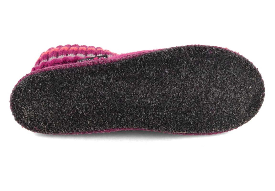 Haflinger Hüttenschuhe Paul Hausschuh mit Feinstrickkragen