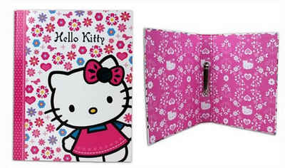 Hello Kitty Aktenordner Ordner A4 - Hello Kitty Ringbuch - breit ca 4cm, als Geschenk geeignet