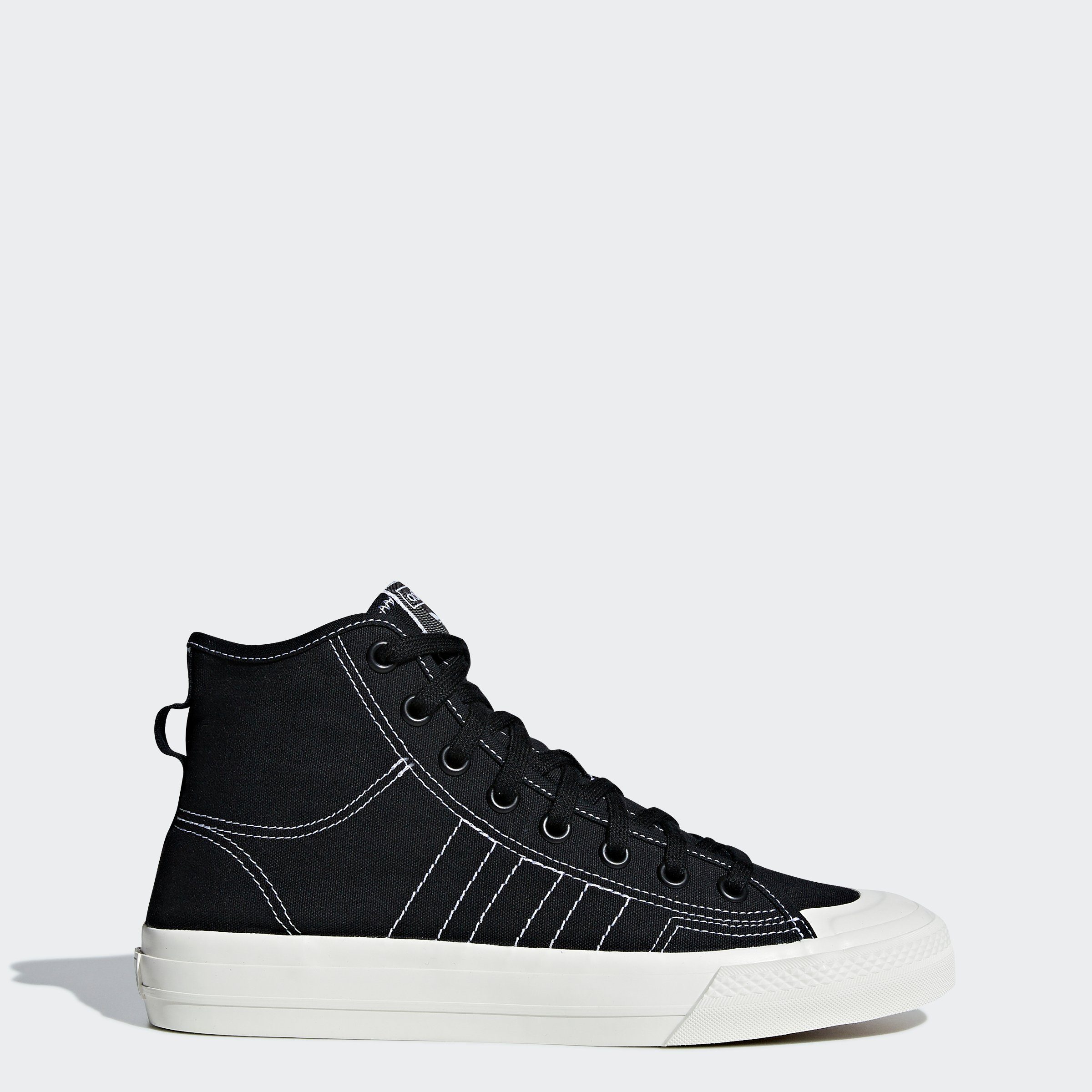 White adidas Black Originals / / HI Core White RF NIZZA Sneaker Cloud Off