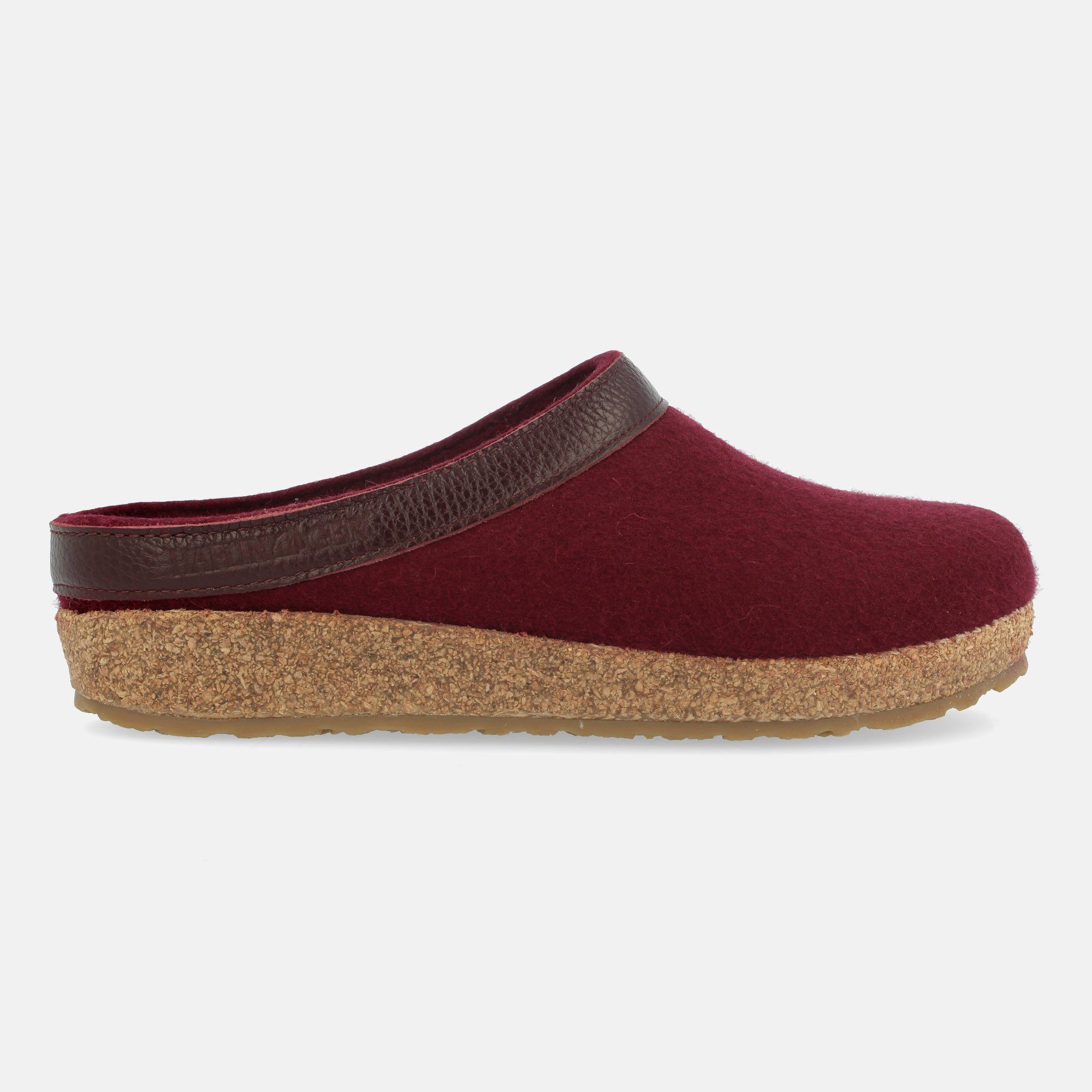 Haflinger Grizzly Torben Filzclog aus reinem Wollfilz Unisex Hausschuh