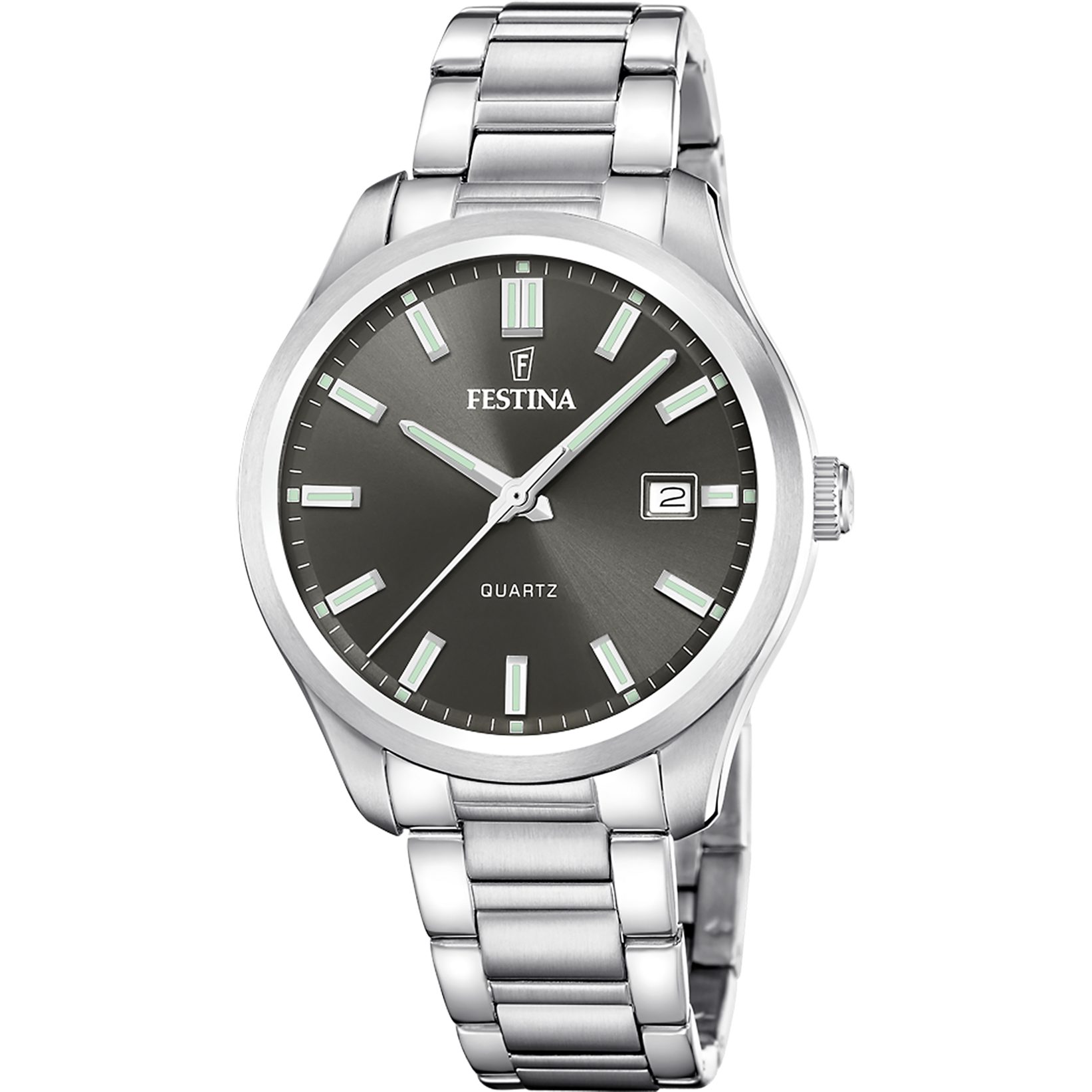 Festina Quarzuhr Classic Steel F20736/5, Armbanduhr, Herrenuhr, Edelstahlar günstig online kaufen