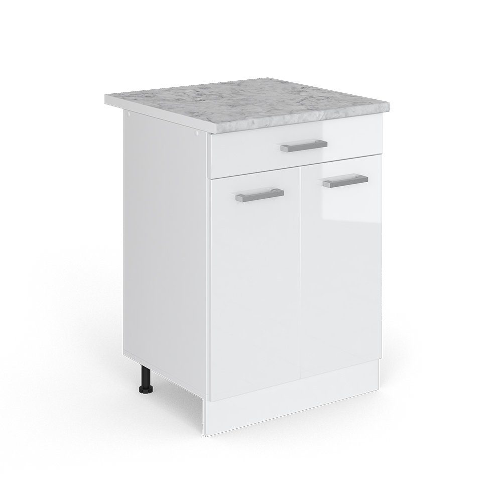 Vicco Unterschrank R-Line, Weiß Hochglanz/Weiß, 60 günstig online kaufen