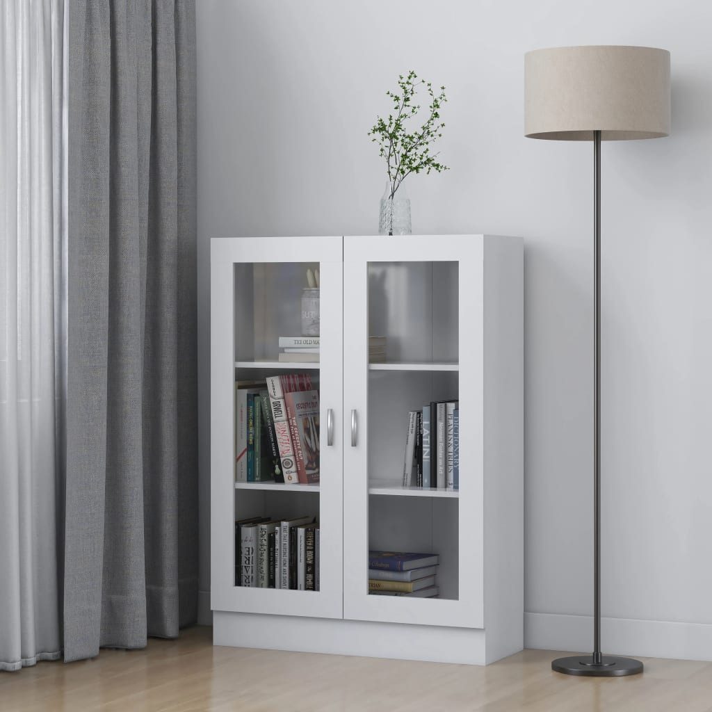 DOTMALL Vitrine Vitrinenschrank Weiß 82,5x30,5x115 cm günstig online kaufen