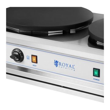 Royal Catering Crêpesmaker Crêpesmaker - 2 Heizplatten - 2 x 400 mm - 2 x 3.000 W