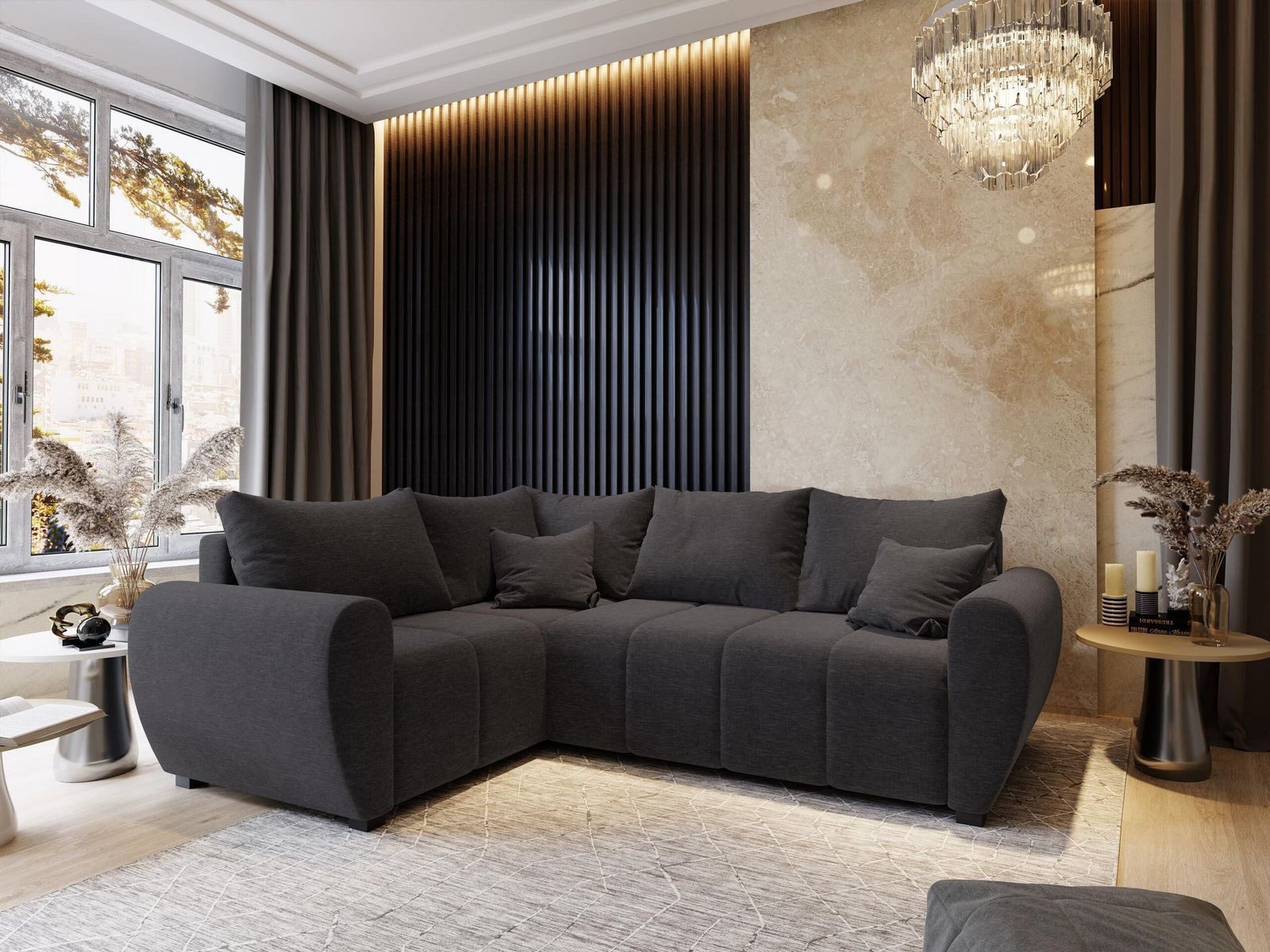 Masseno Ecksofa MADISON mit Schlaffunktion L-Form, günstig online kaufen