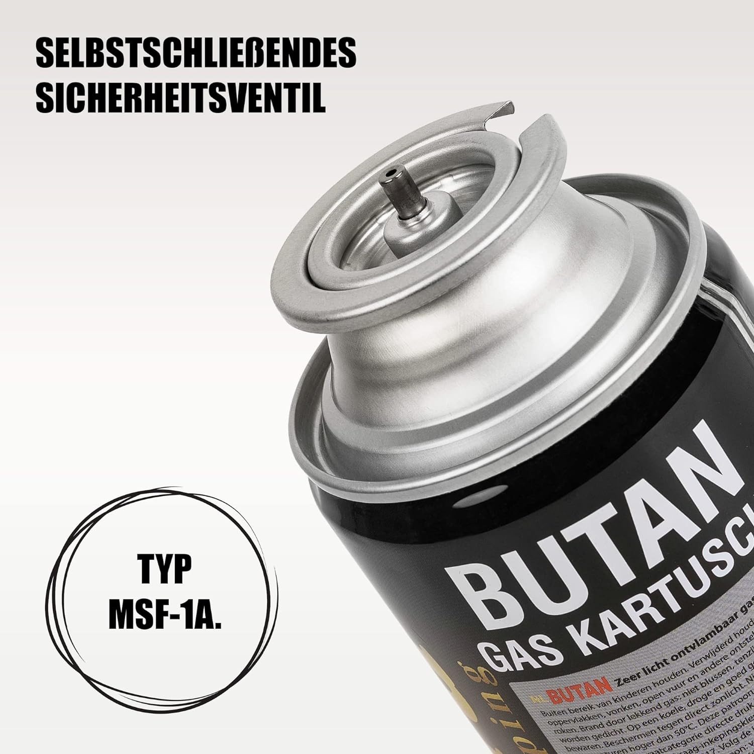 Greenpoint Gaskartusche Butan Gaskartusche 227g MSF-1a – Camping Gas für Kocher & Brenner, Zubehör für Campingkocher, Gaskocher, Brenner, Heizgeräte, Lötbrenner – Bild 4 von 5