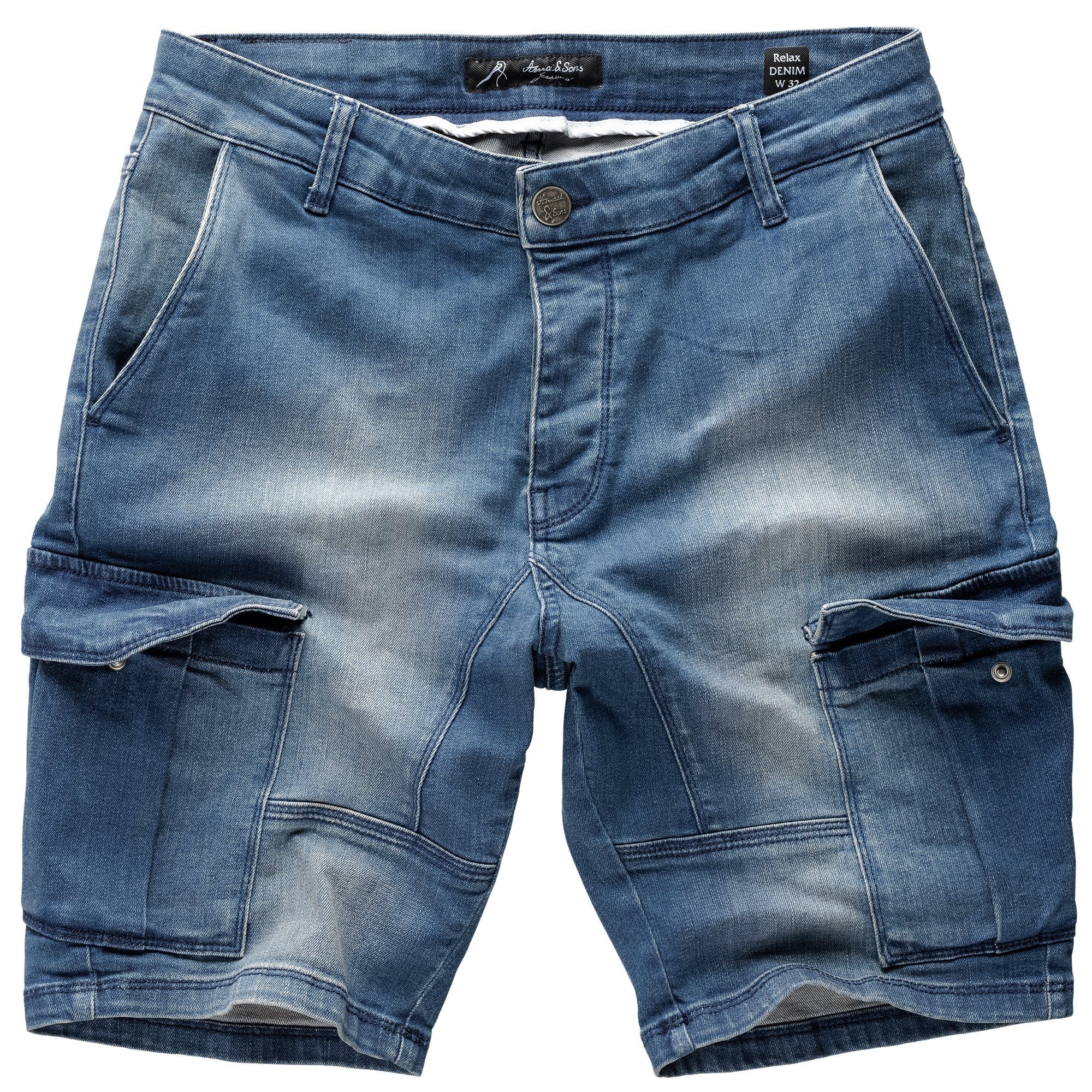 Amaci&Sons Jeansshorts SAN DIEGO Destroyed Jeans günstig online kaufen