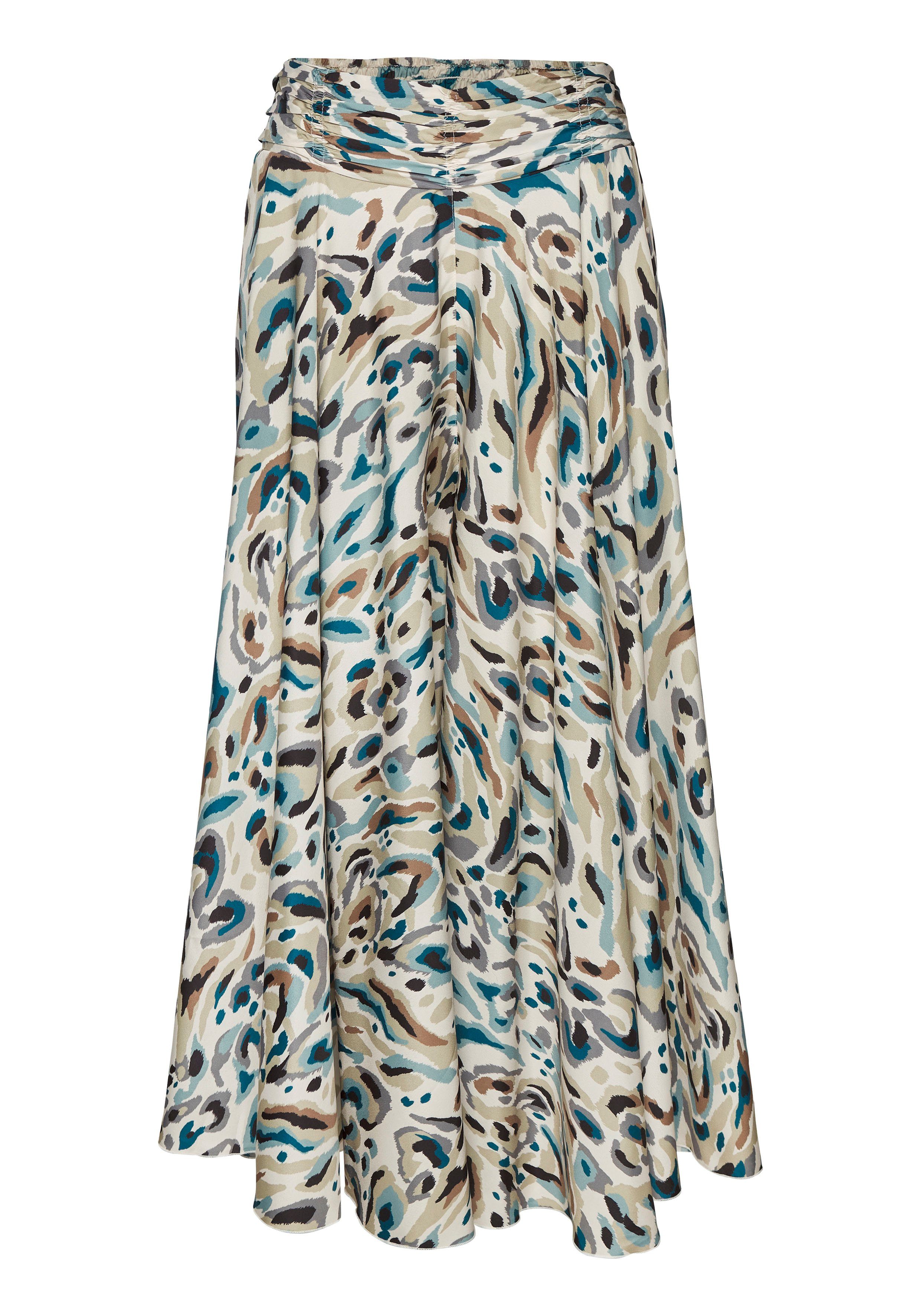 LASCANA Hosenrock mit Alloverdruck, Culotte, extraweites Bein günstig online kaufen