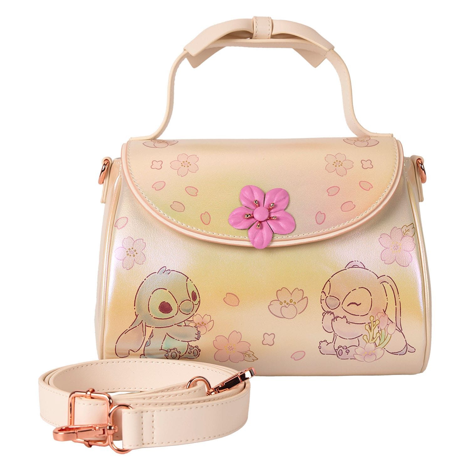 Loungefly Umhängetasche Disney by Loungefly Umhängetasche Bow Handle Cute Stitch (1-tlg), Sehr hochwertig und edel