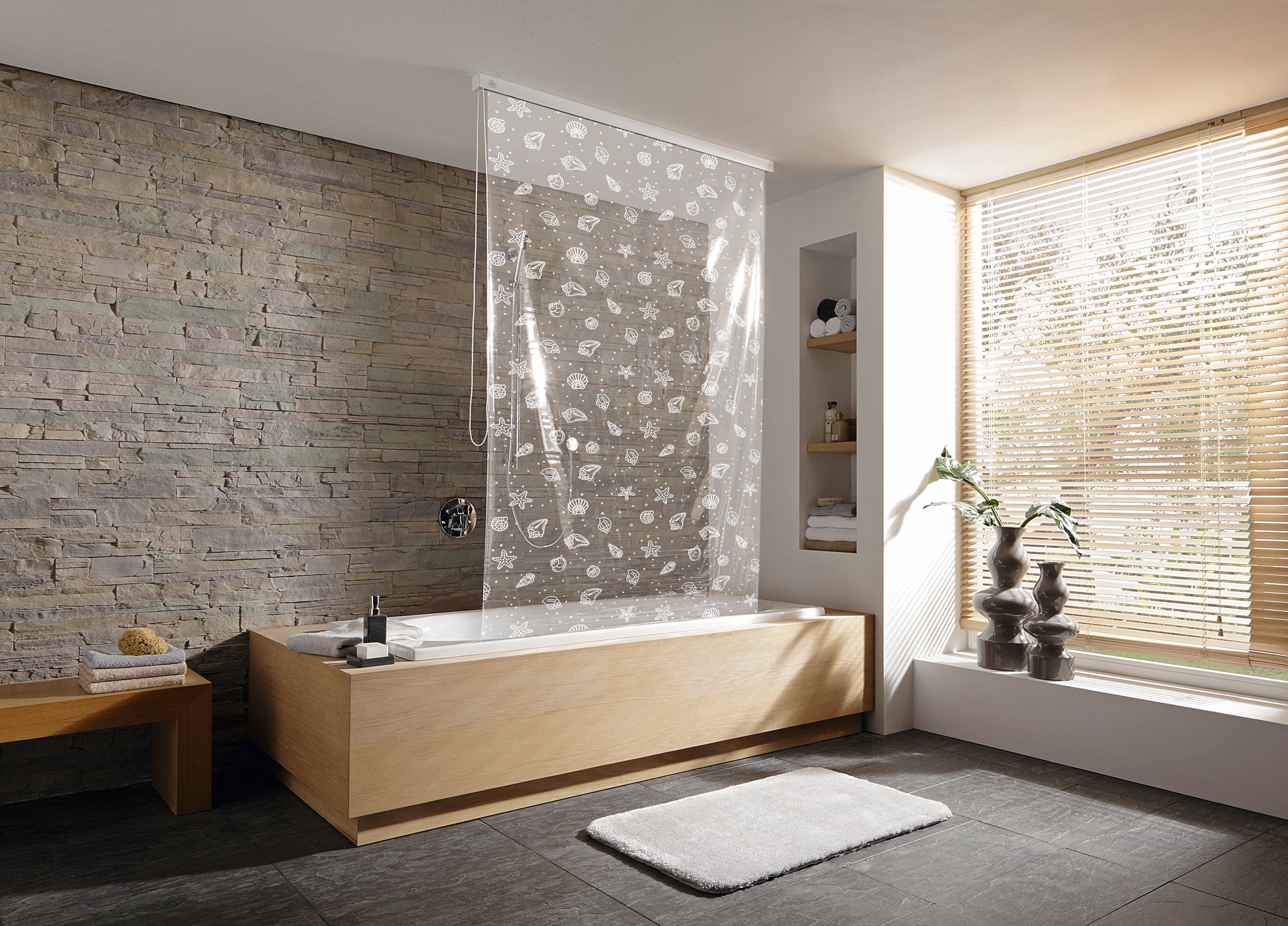 Kleine Wolke Duschrollo Breite 134 cm, ausziehbar, 128 x 240 cm günstig online kaufen