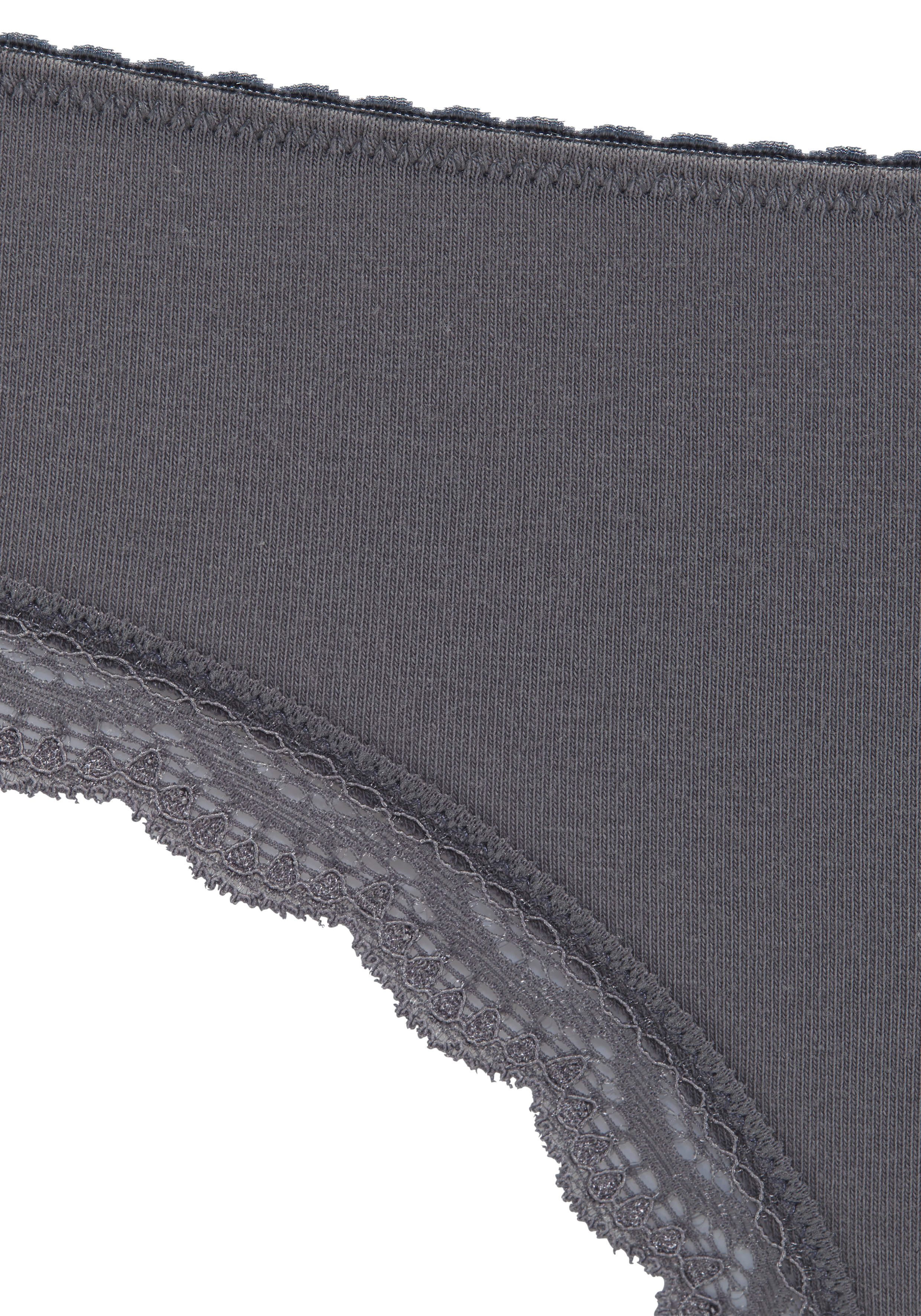 LASCANA Jazz-Pants Slips (5er-Pack) aus elastischer Baumwolle mit zarter Spitze, mit Aufbewahrungsbox – Bild 5 von 5