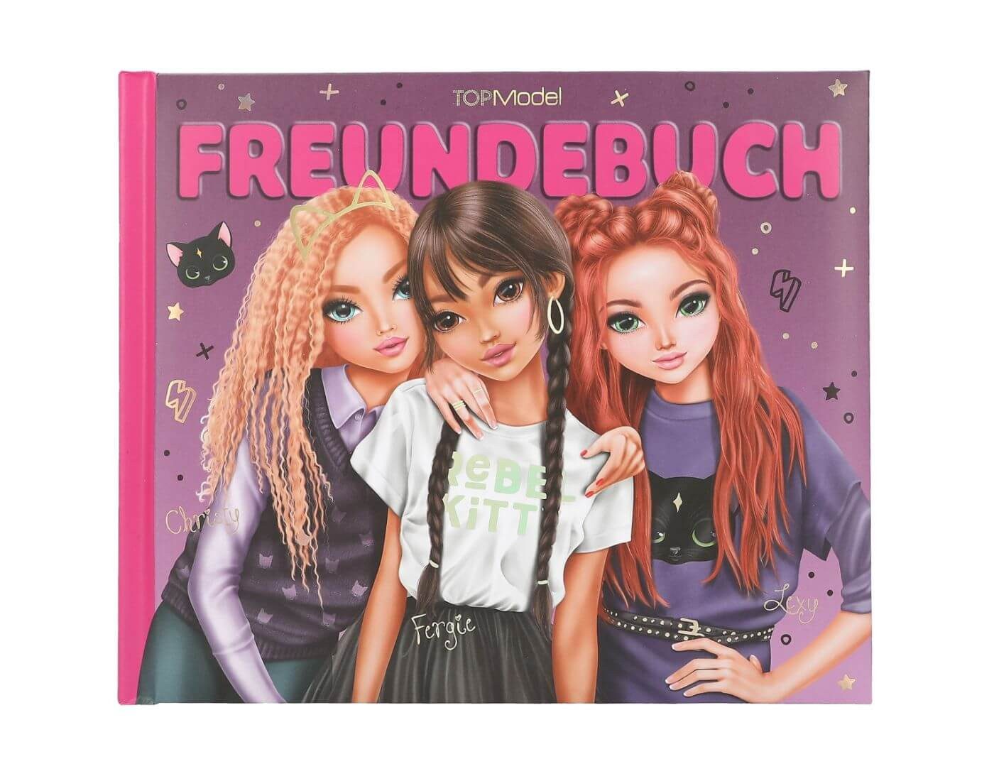 Depesche Notizbuch TOPModel Freundebuch Motiv 2 REBEL KITTY