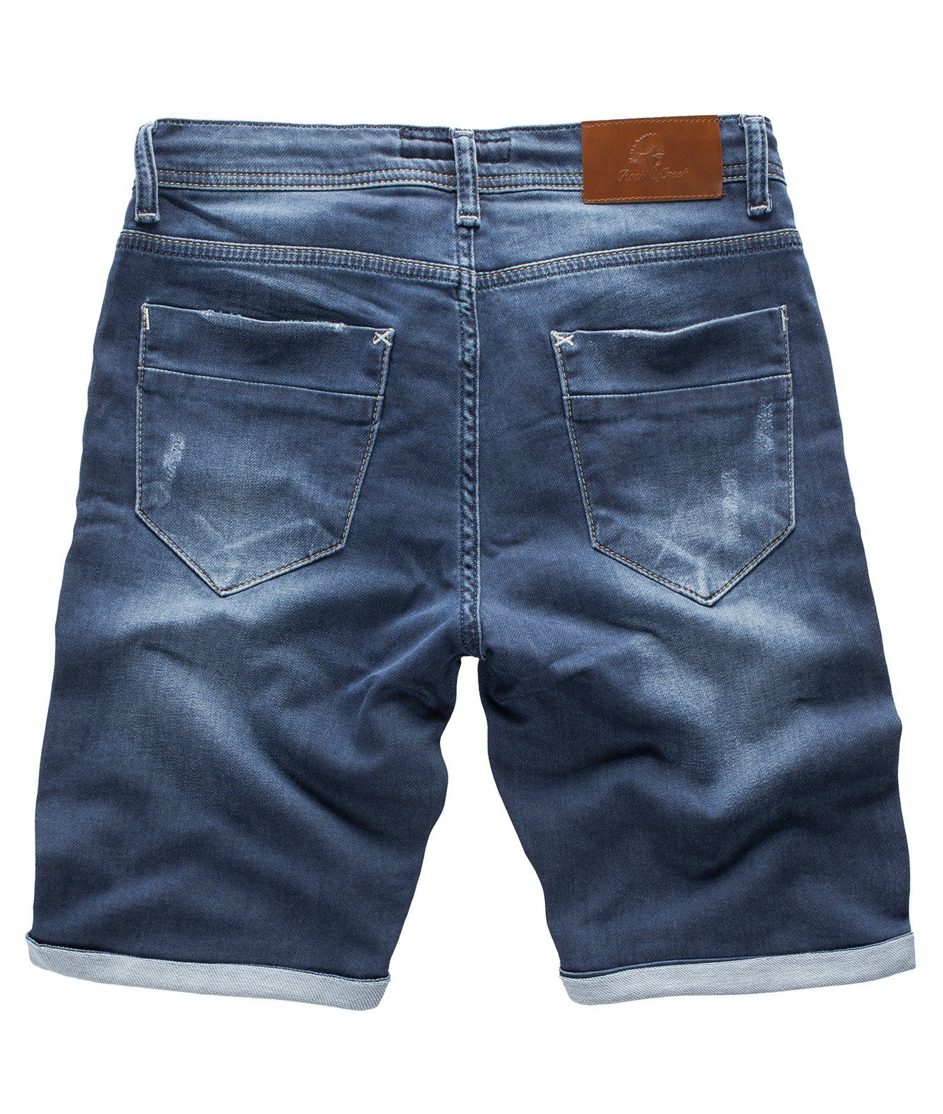 Shorts Shorts Sweat Royalblau Herren Jeans Rock RC-2200 Creek Jeansshorts